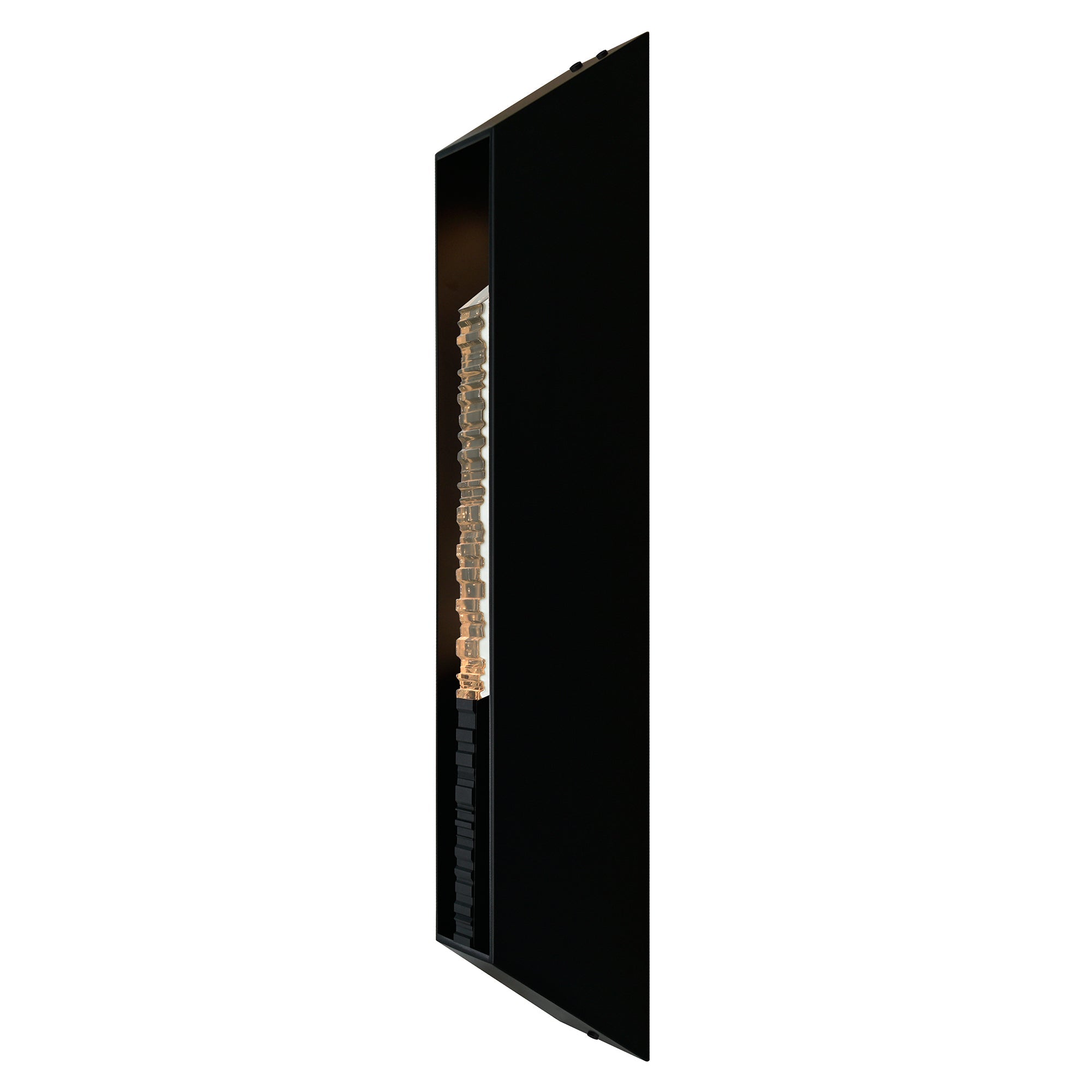Petra Integrated LED 29in Sand Black Outdoor Wall Light with Handcrafted Glass - CWI Lighting