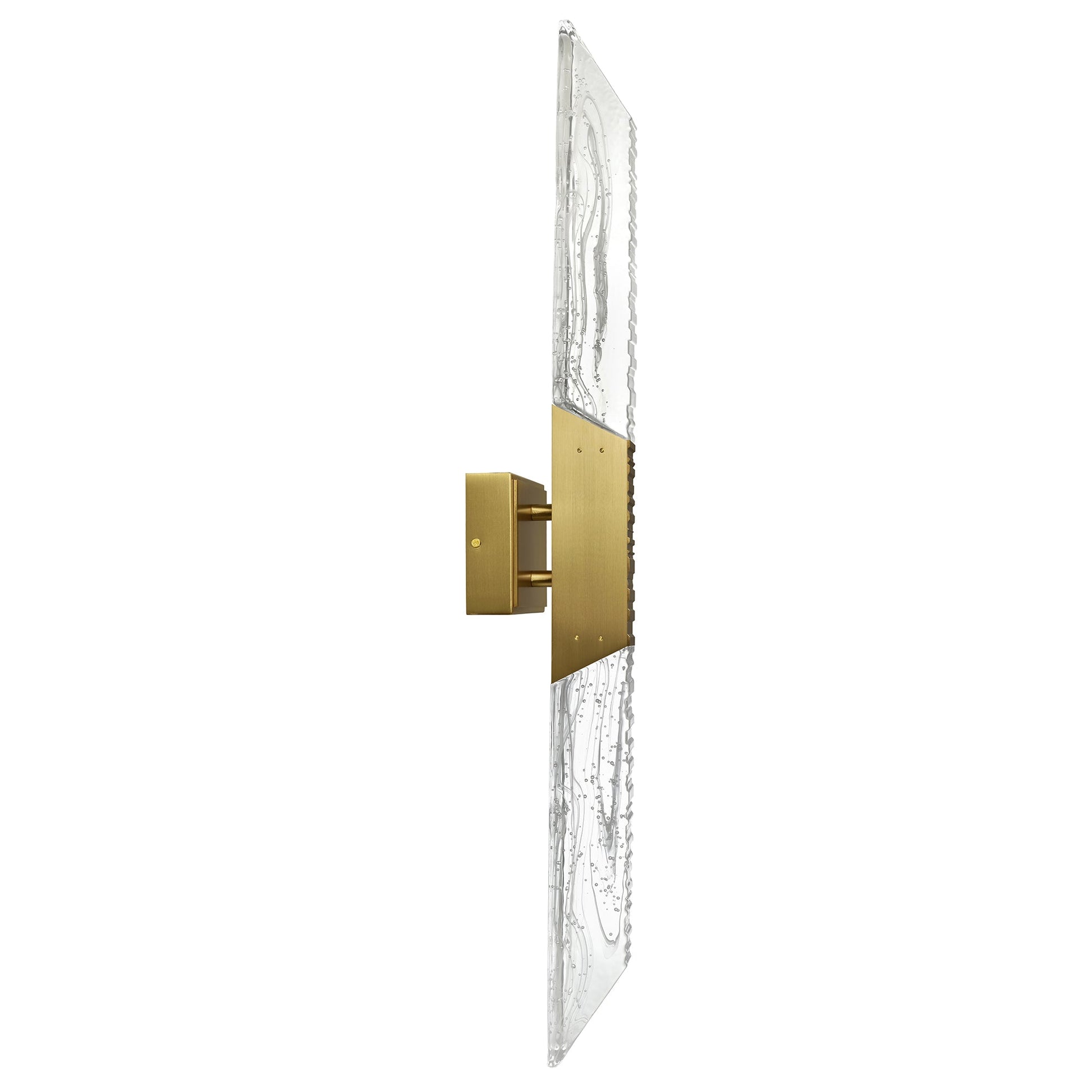 Petra Integrated LED 36in Brass Vanity Light with Handcrafted Glass - CWI Lighting