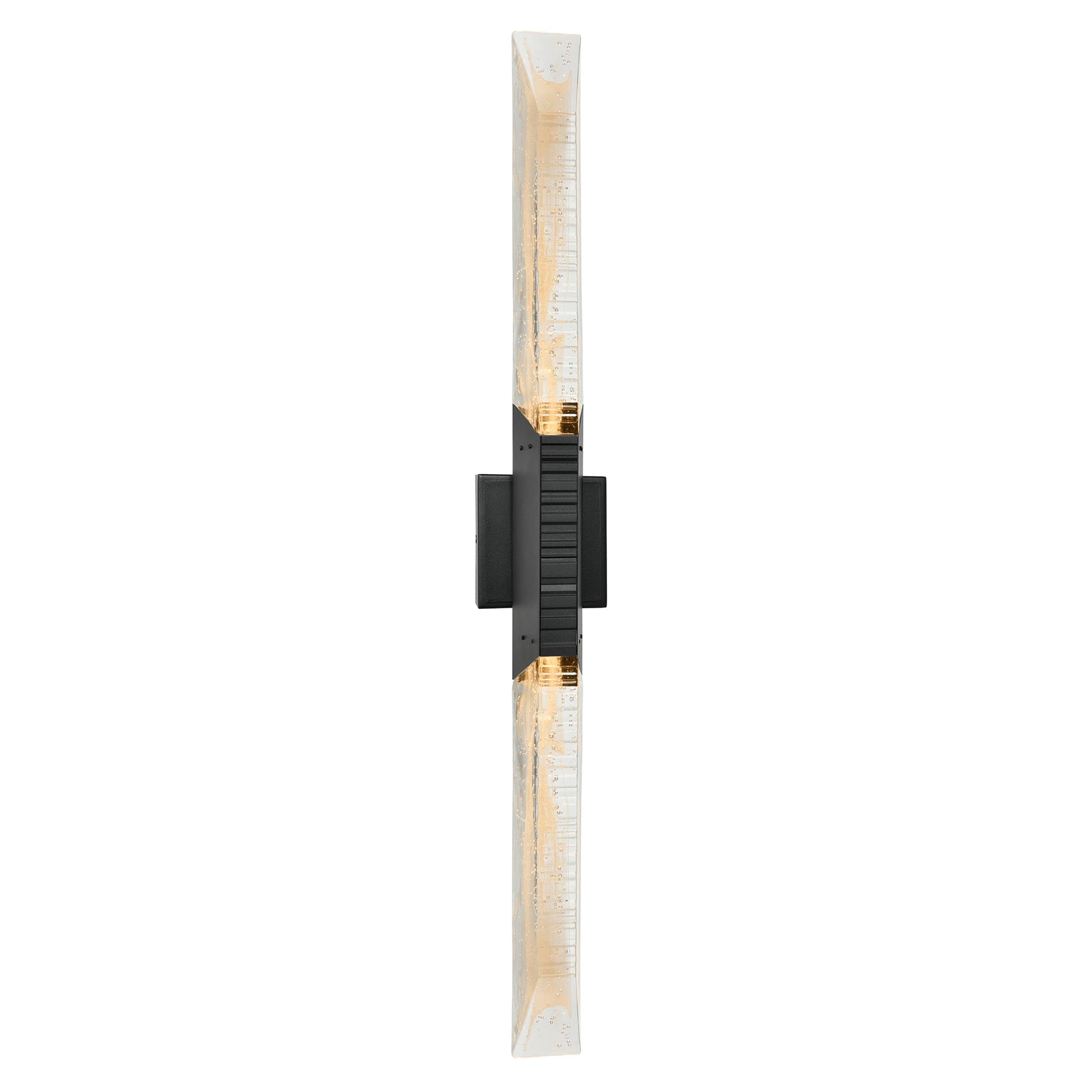 Petra Integrated LED 36in Sand Black Indoor - Outdoor Wall Light with Handcrafted Glass - CWI Lighting