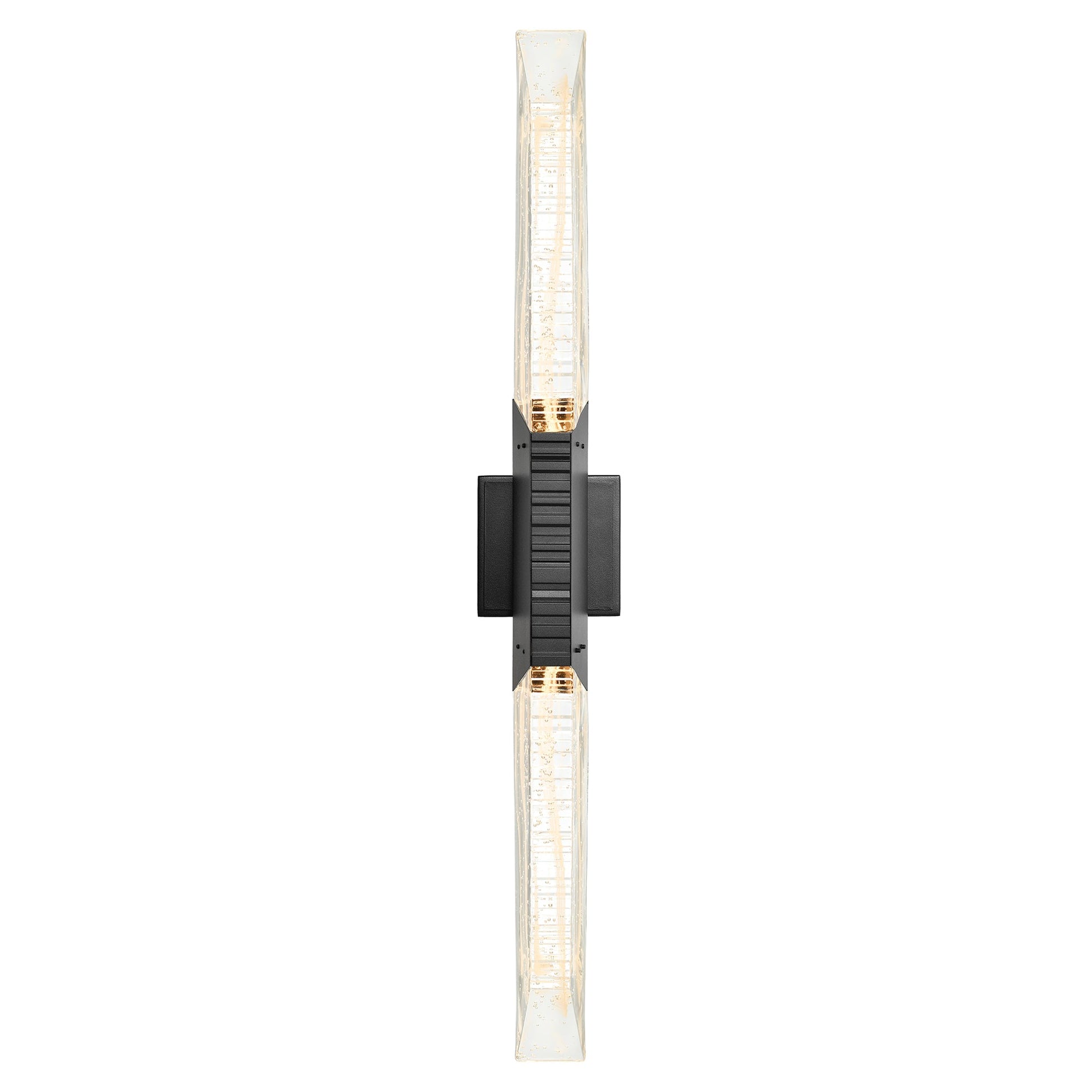 Petra Integrated LED 36in Sand Black Indoor - Outdoor Wall Light with Handcrafted Glass - CWI Lighting