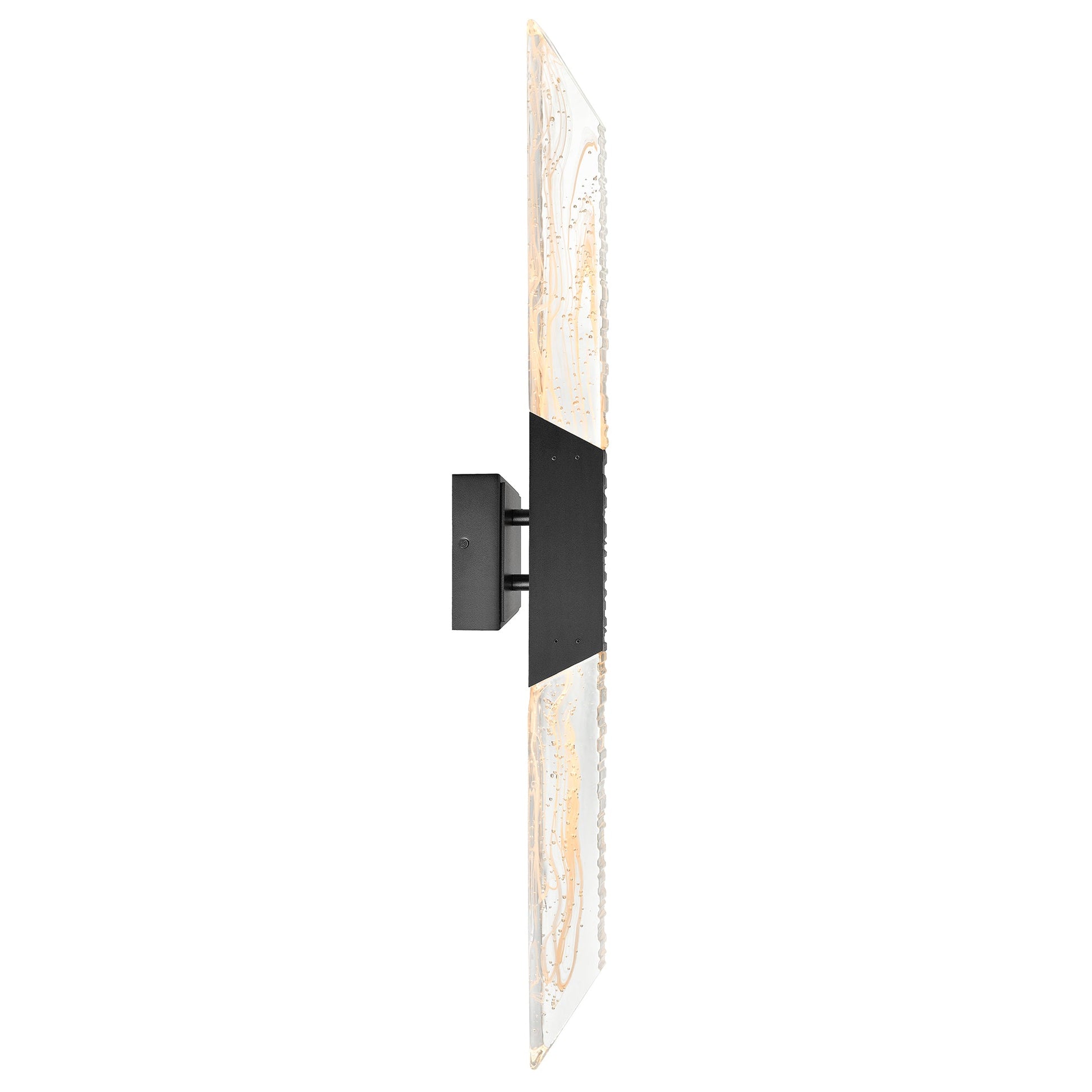 Petra Integrated LED 36in Sand Black Indoor - Outdoor Wall Light with Handcrafted Glass - CWI Lighting