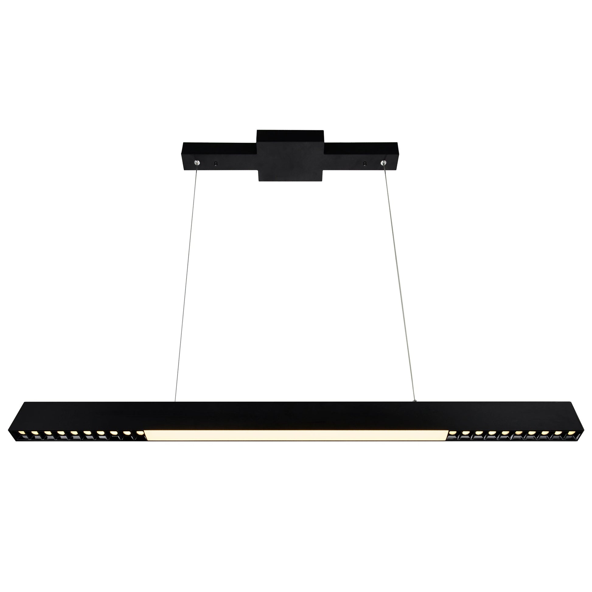 Pienza Integrated LED 45in Black Chandelier - CWI Lighting