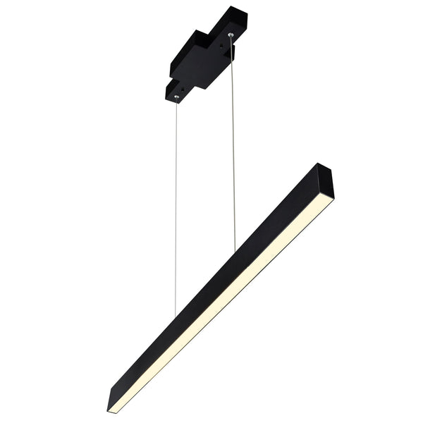 Pienza Integrated LED 47in Black Chandelier - CWI Lighting