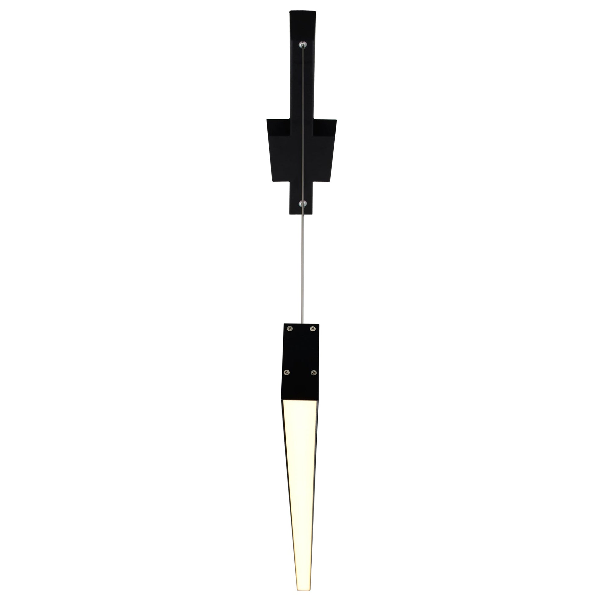 Pienza Integrated LED 47in Black Chandelier - CWI Lighting