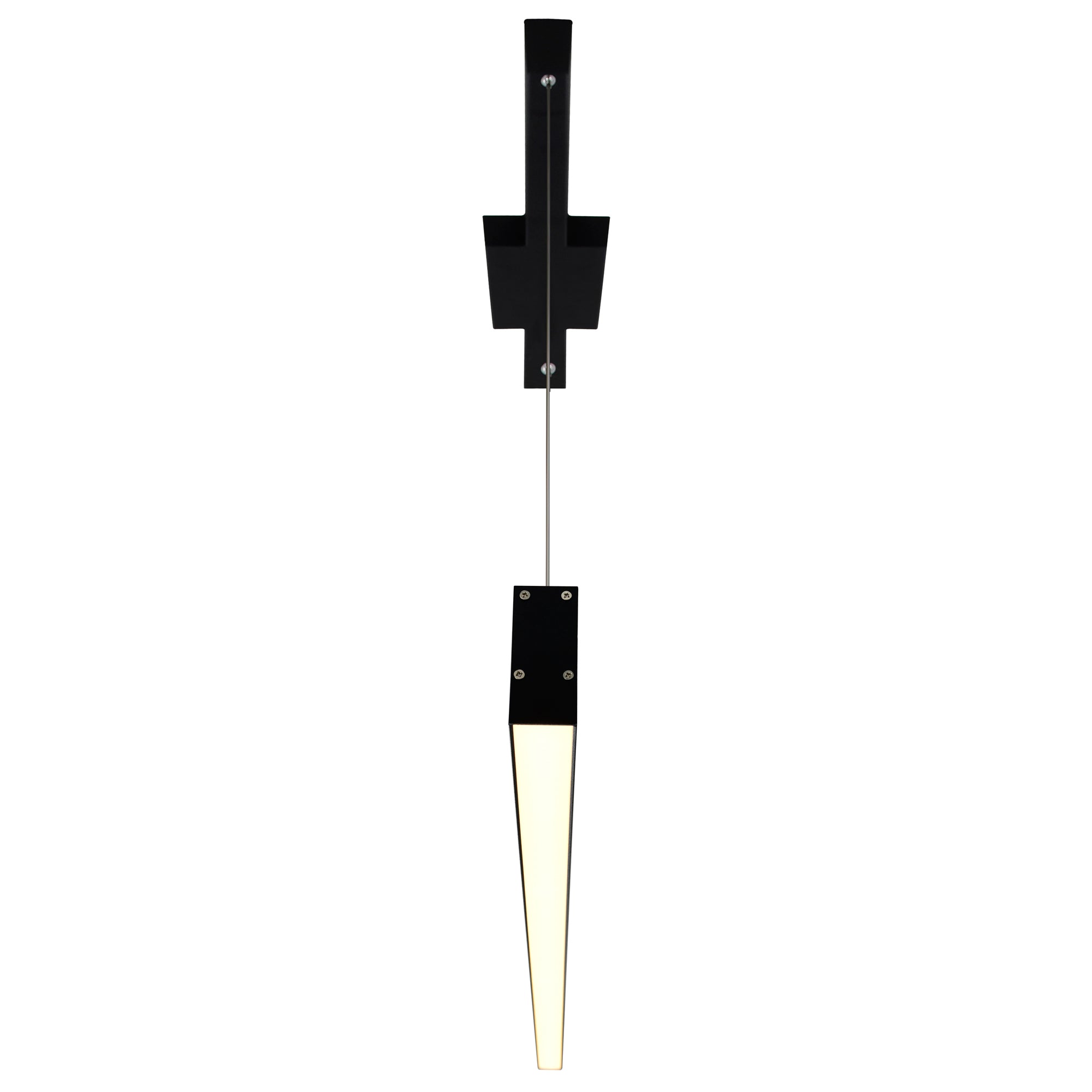 Pienza Integrated LED 47in Black Chandelier - CWI Lighting