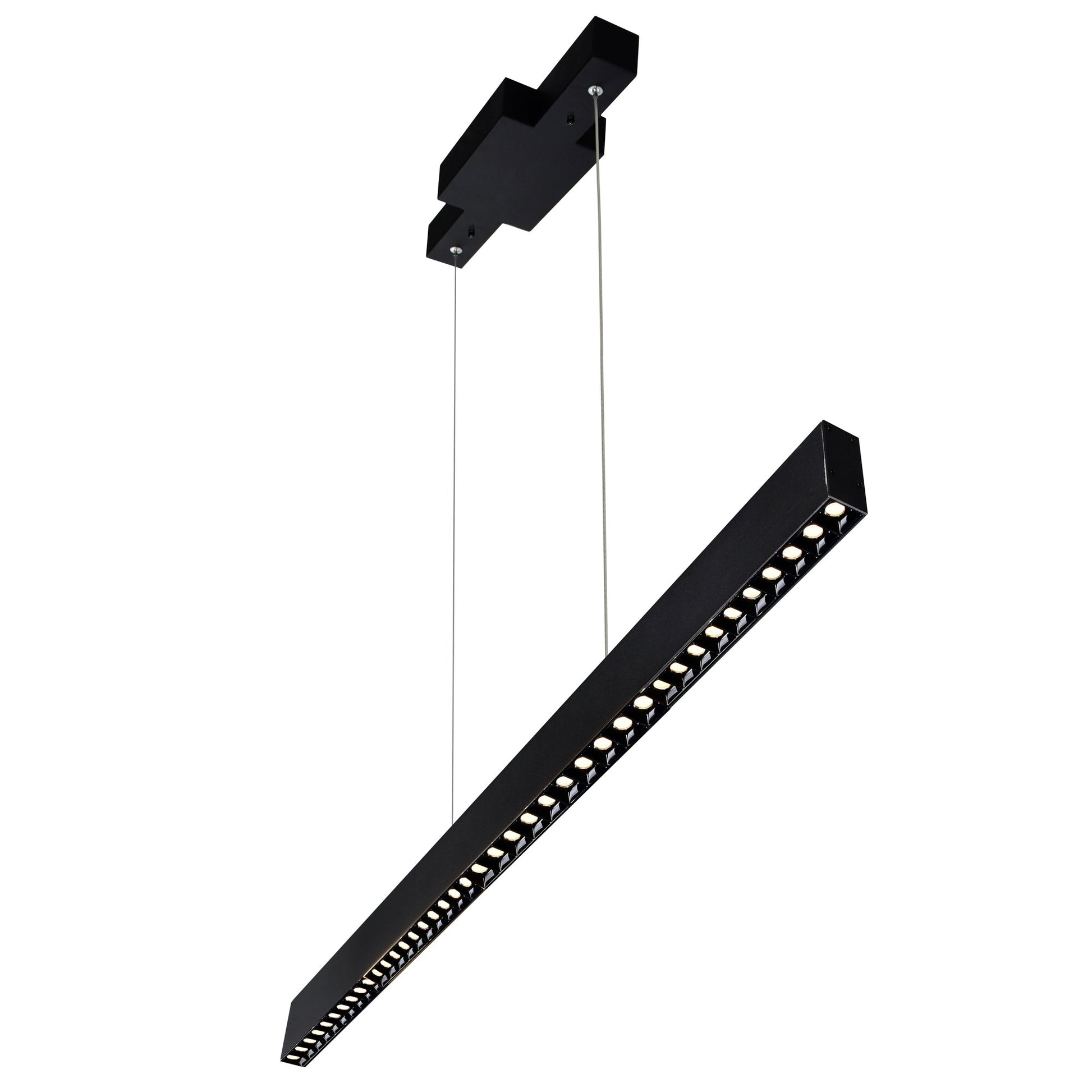 Pienza Integrated LED 52in Black Chandelier - CWI Lighting