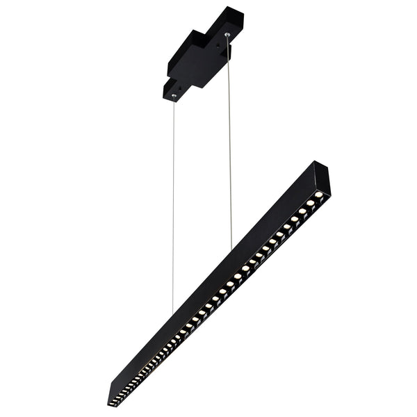 Pienza Integrated LED 52in Black Chandelier - CWI Lighting