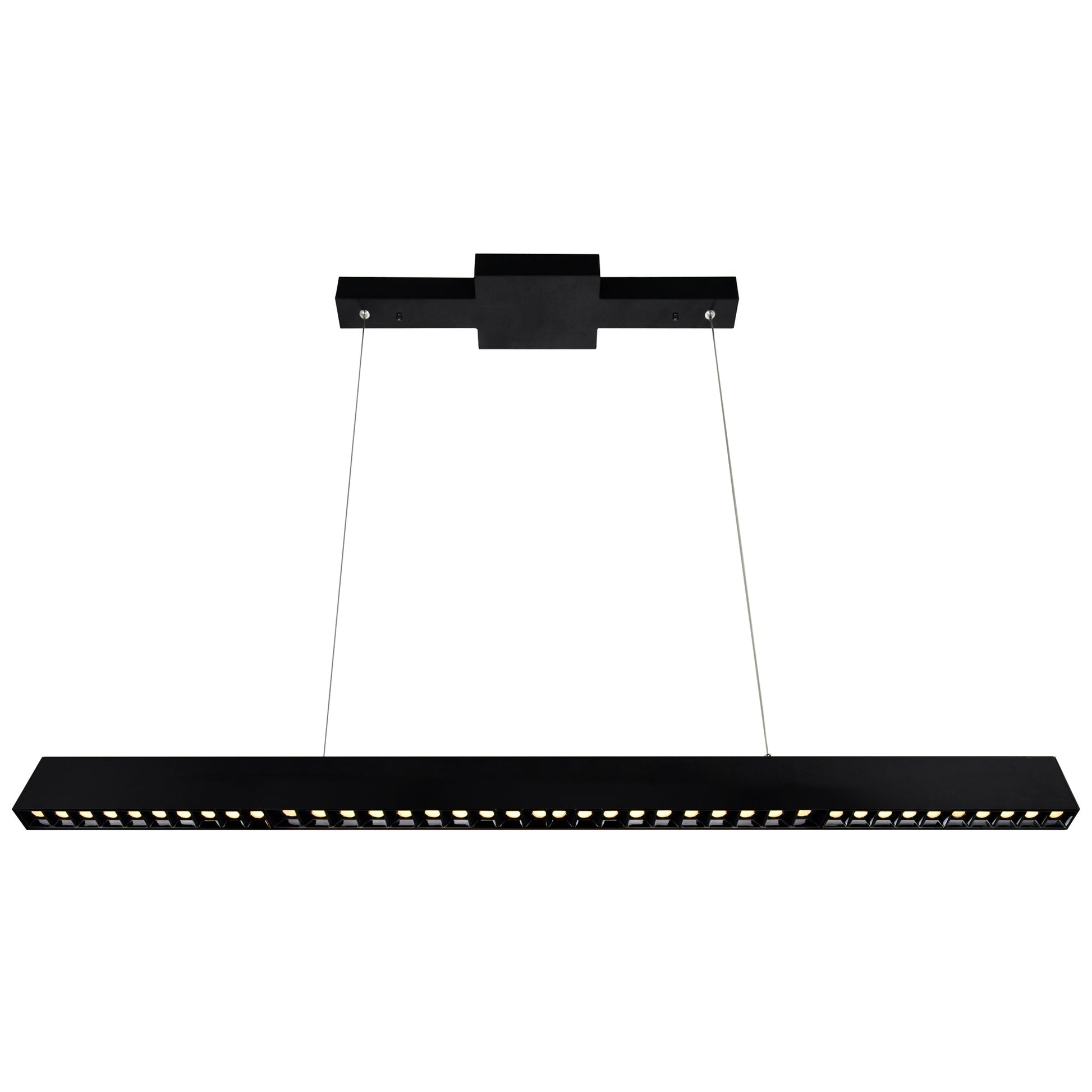 Pienza Integrated LED 52in Black Chandelier - CWI Lighting