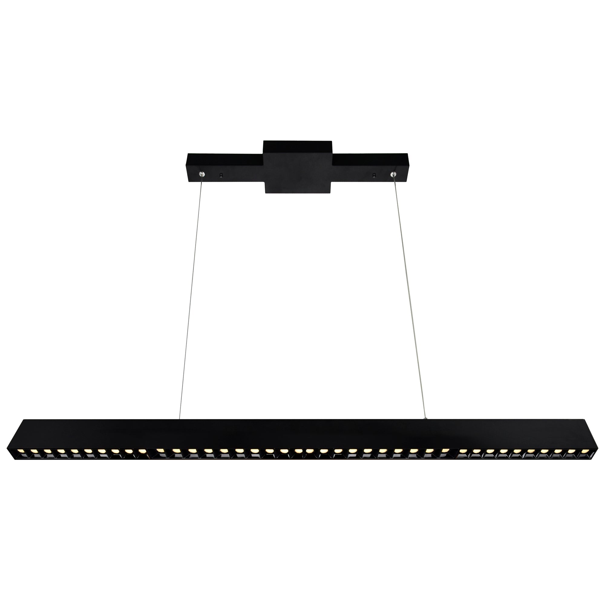 Pienza Integrated LED 52in Black Chandelier - CWI Lighting
