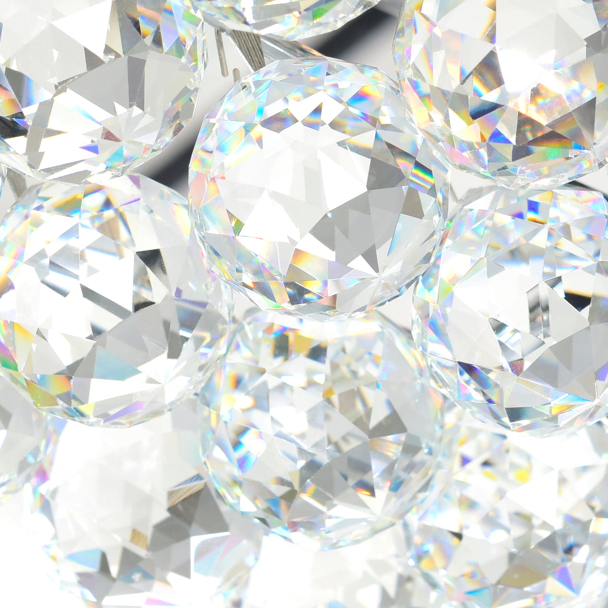 Princess 4 Light 16in Chrome Flush Mount with Crystals - CWI Lighting