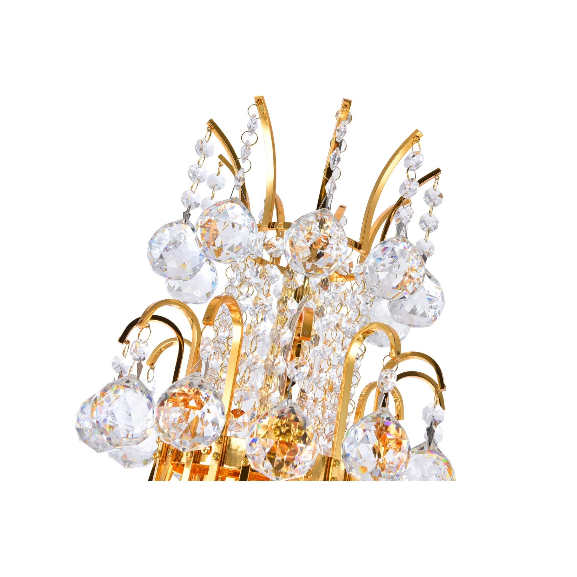 Princess 8 Light 20in Gold Down Chandelier - CWI Lighting