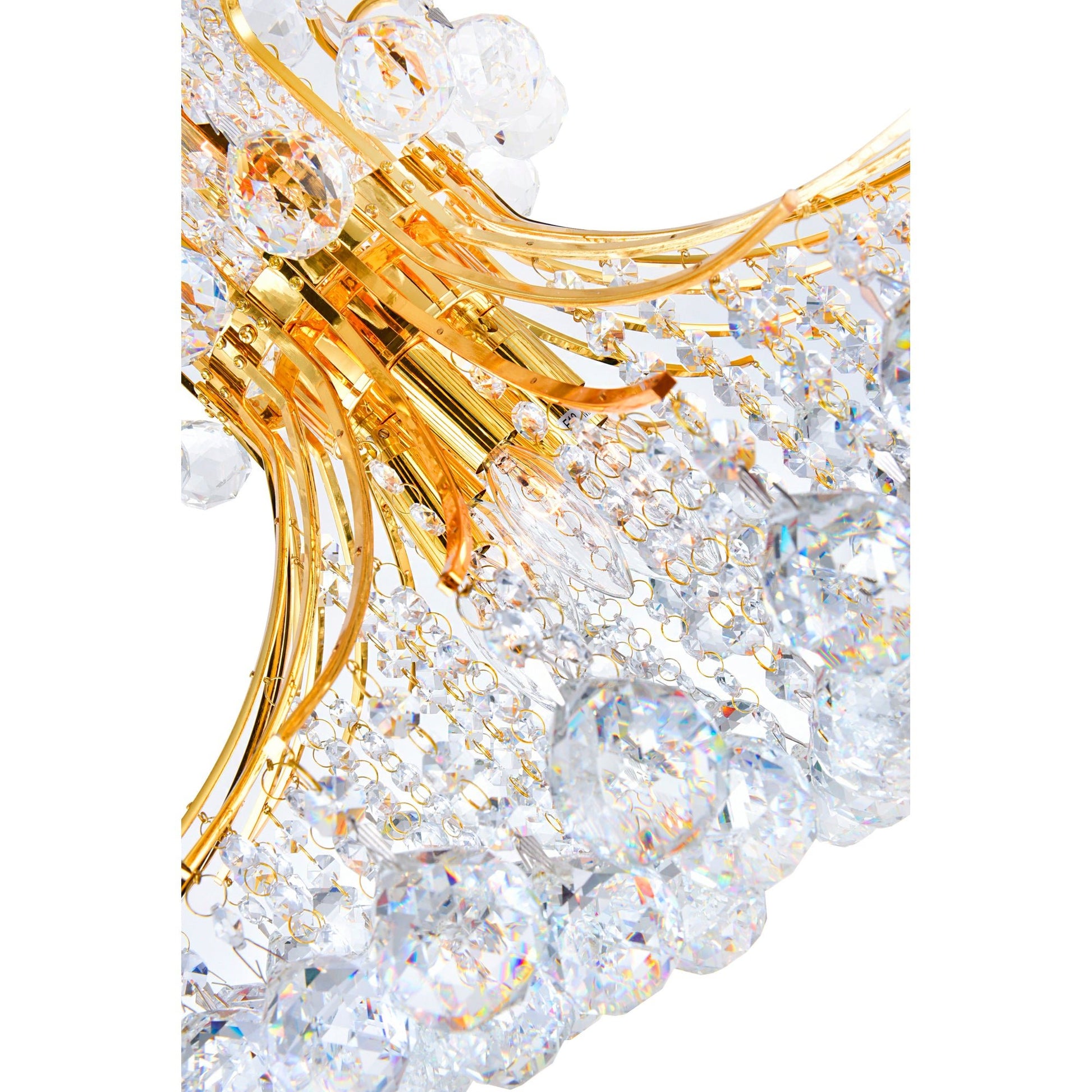 Princess 8 Light 20in Gold Down Chandelier - CWI Lighting