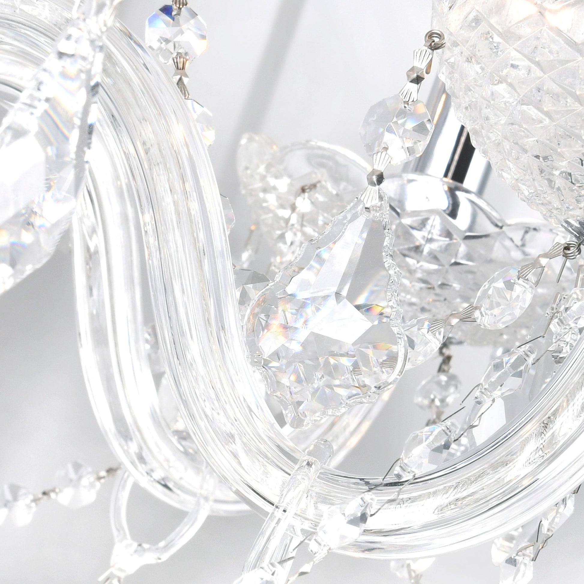 Princeton 6 Light 24in Chrome Down Chandelier - CWI Lighting