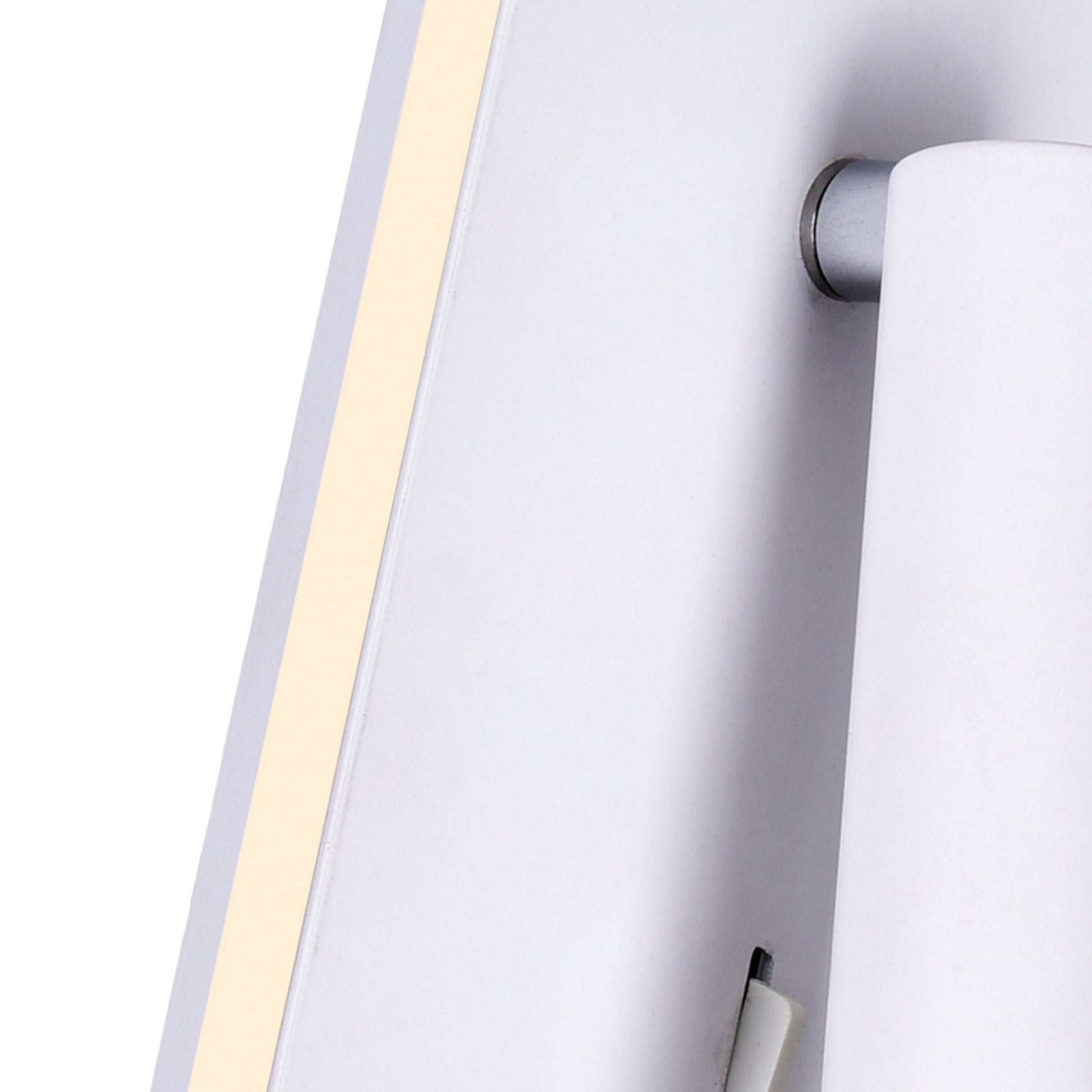 Private I Integrated LED Adjustable Rectangular Matte White Wall Sconce - CWI Lighting