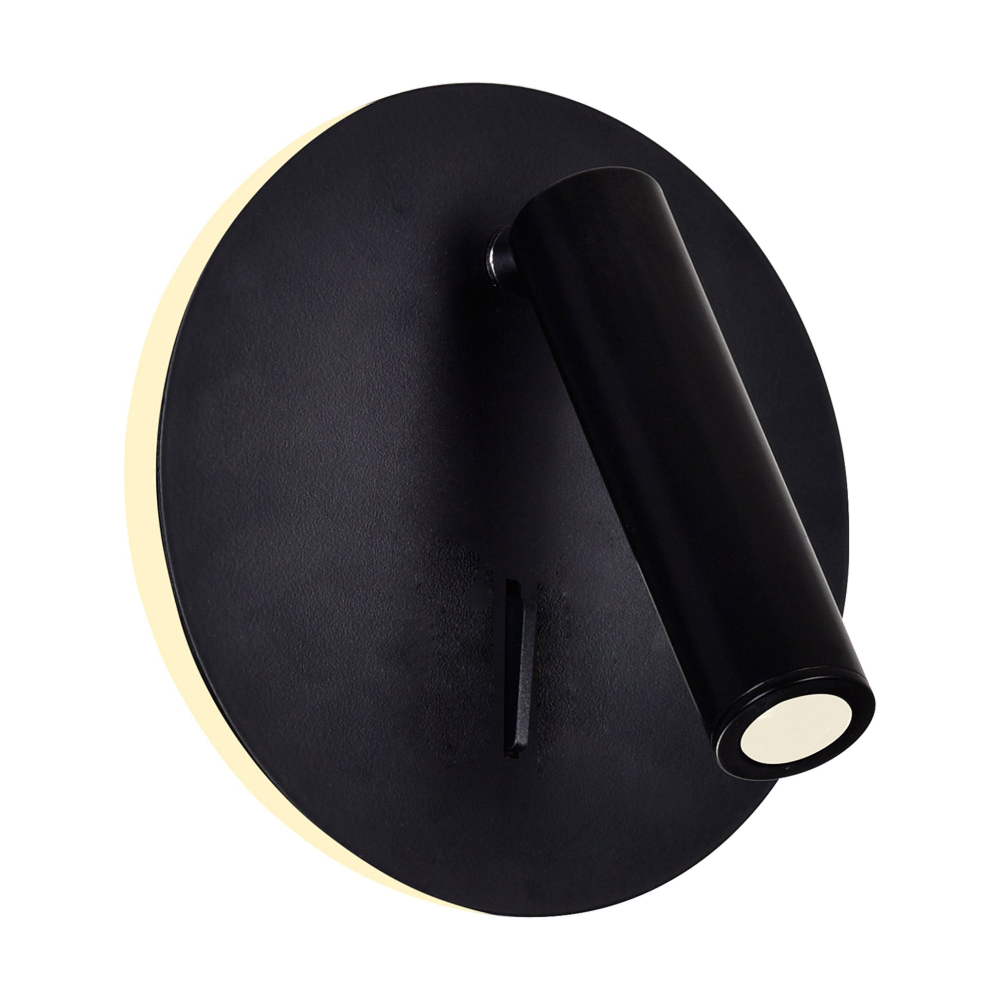 Private I Integrated LED Adjustable Round Matte Black Wall Sconce - CWI Lighting