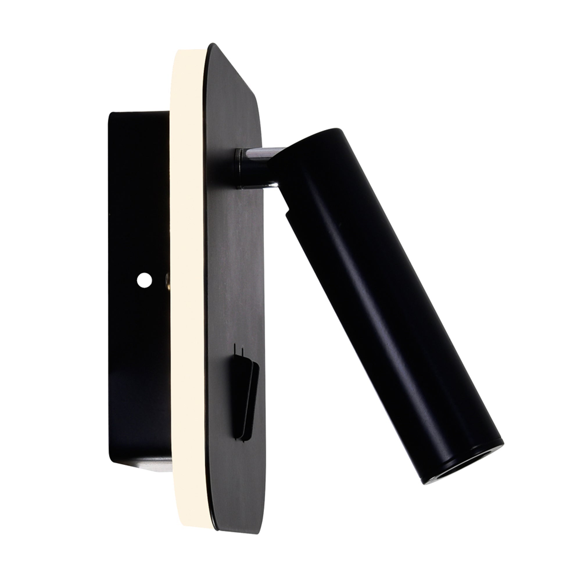 Private I Integrated LED Adjustable Square Matte Black Wall Sconce - CWI Lighting