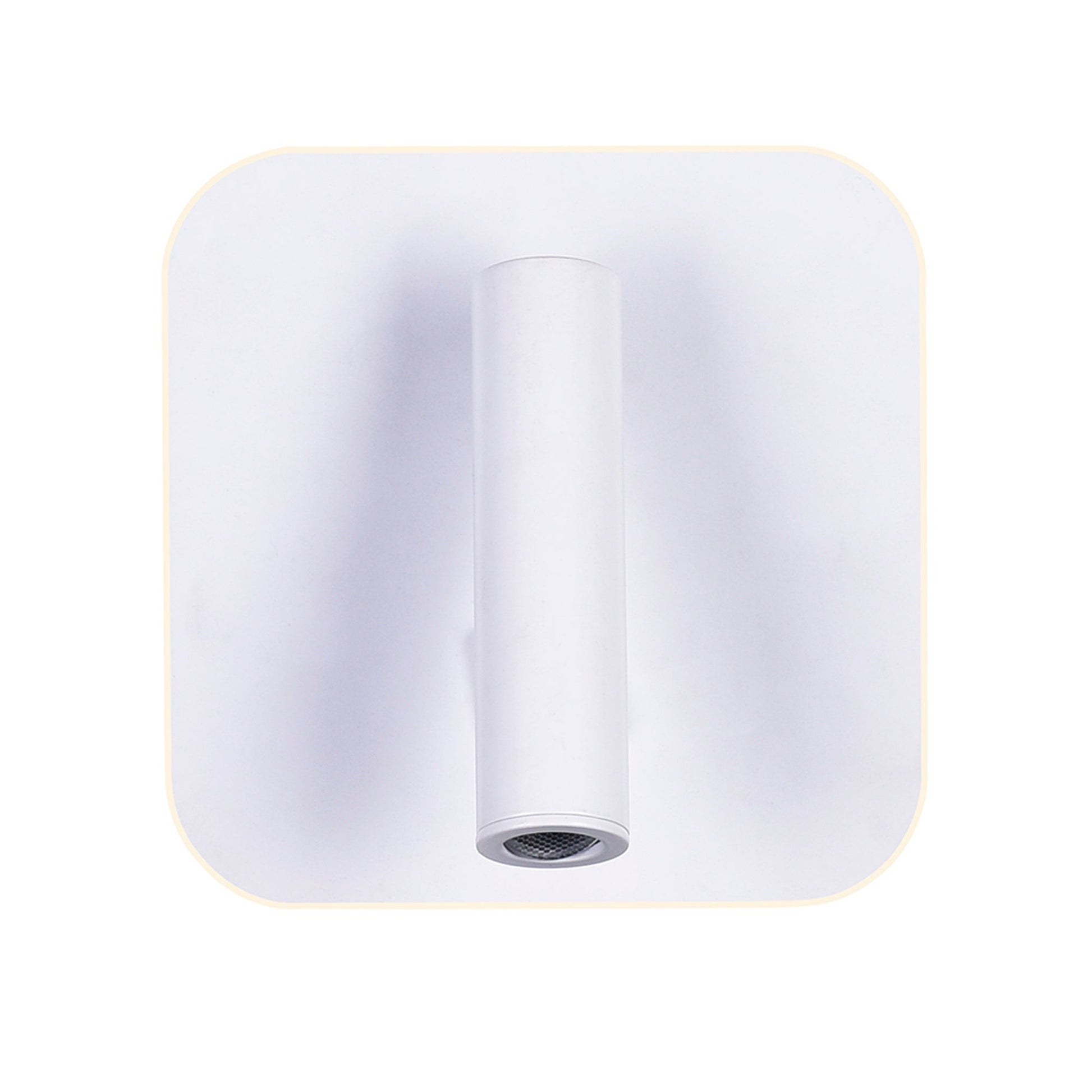 Private I Integrated LED Adjustable Square Matte White Wall Sconce - CWI Lighting