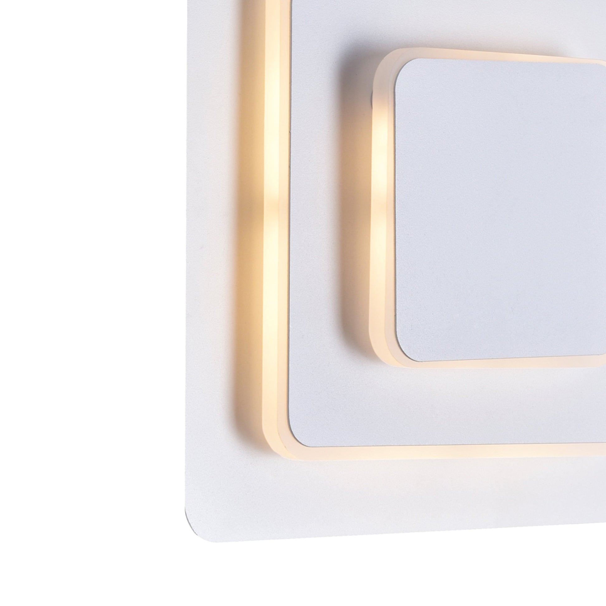 Private I Integrated LED Square Matte White Wall Sconce - CWI Lighting