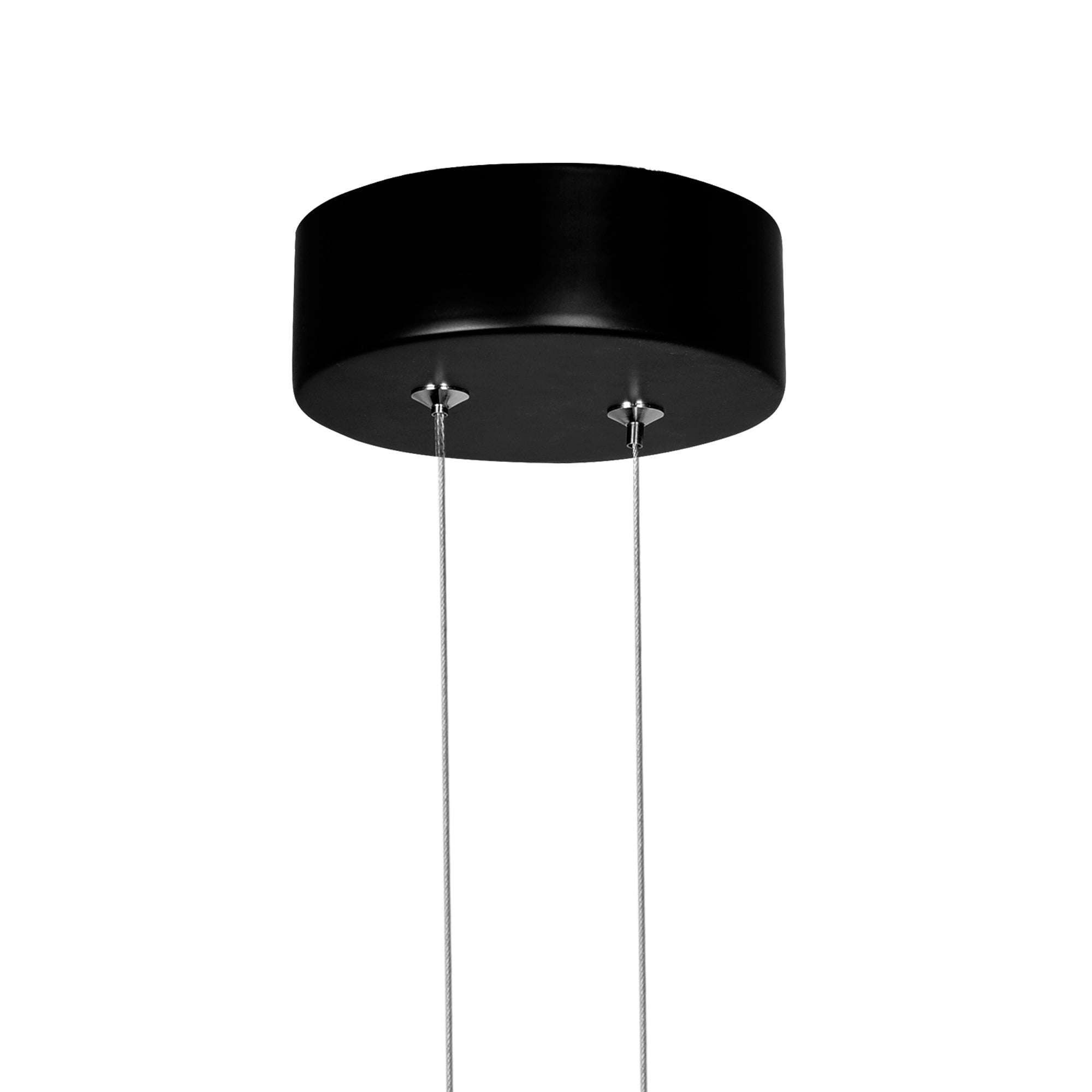 Pulley Integrated LED 12in Black Mini Pendant - CWI Lighting
