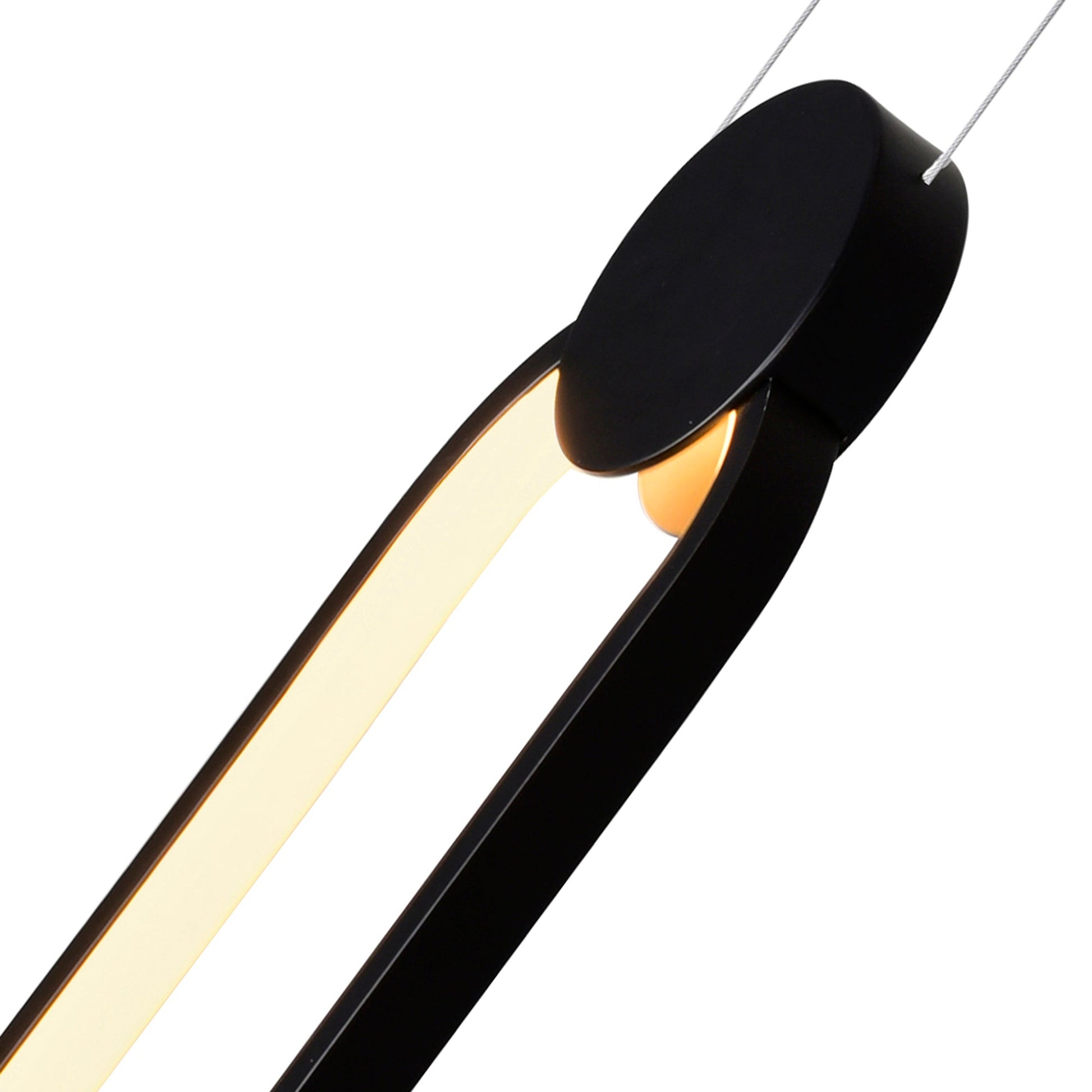 Pulley Integrated LED 4in Black Mini Pendant - CWI Lighting