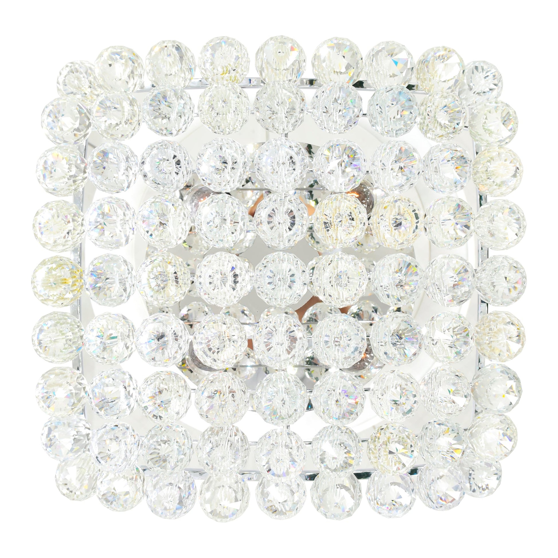 Queen 4 Light Flush Mount With Chrome Finish - CWI Lighting