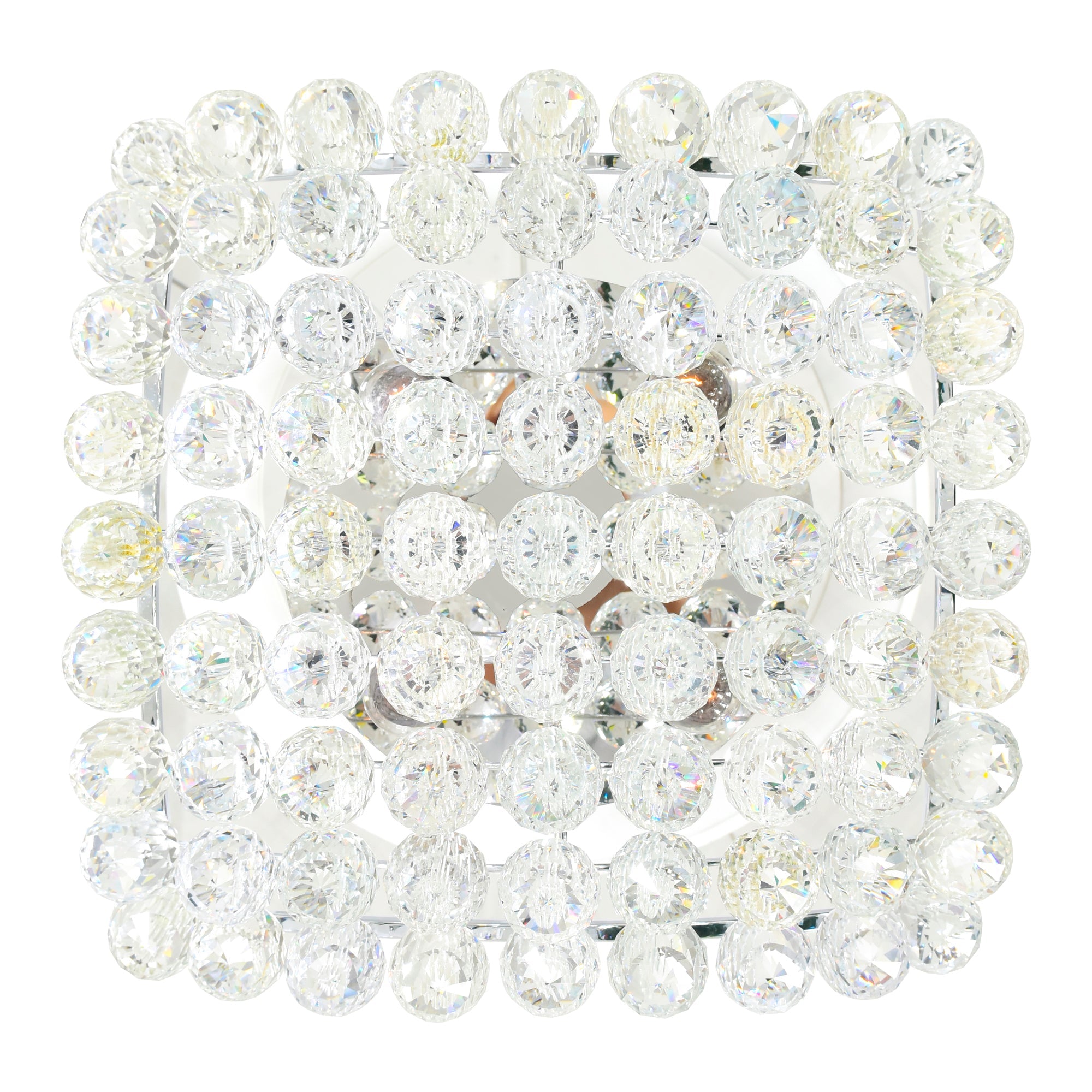 Queen 4 Light Flush Mount With Chrome Finish - CWI Lighting