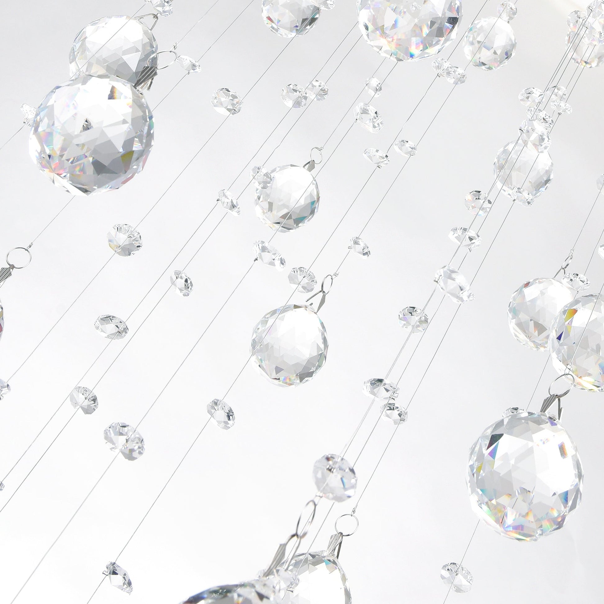 Rain Drop 3 Light 12in Chrome Chandelier - CWI Lighting