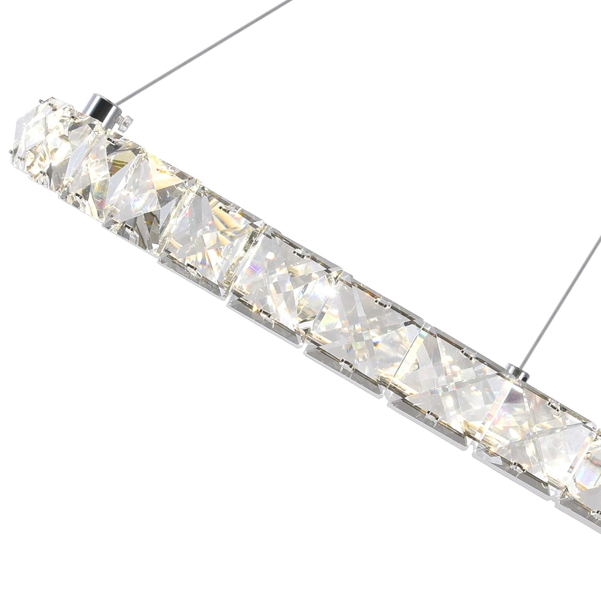 Ring Integrated LED 24in Chrome Chandelier - CWI Lighting