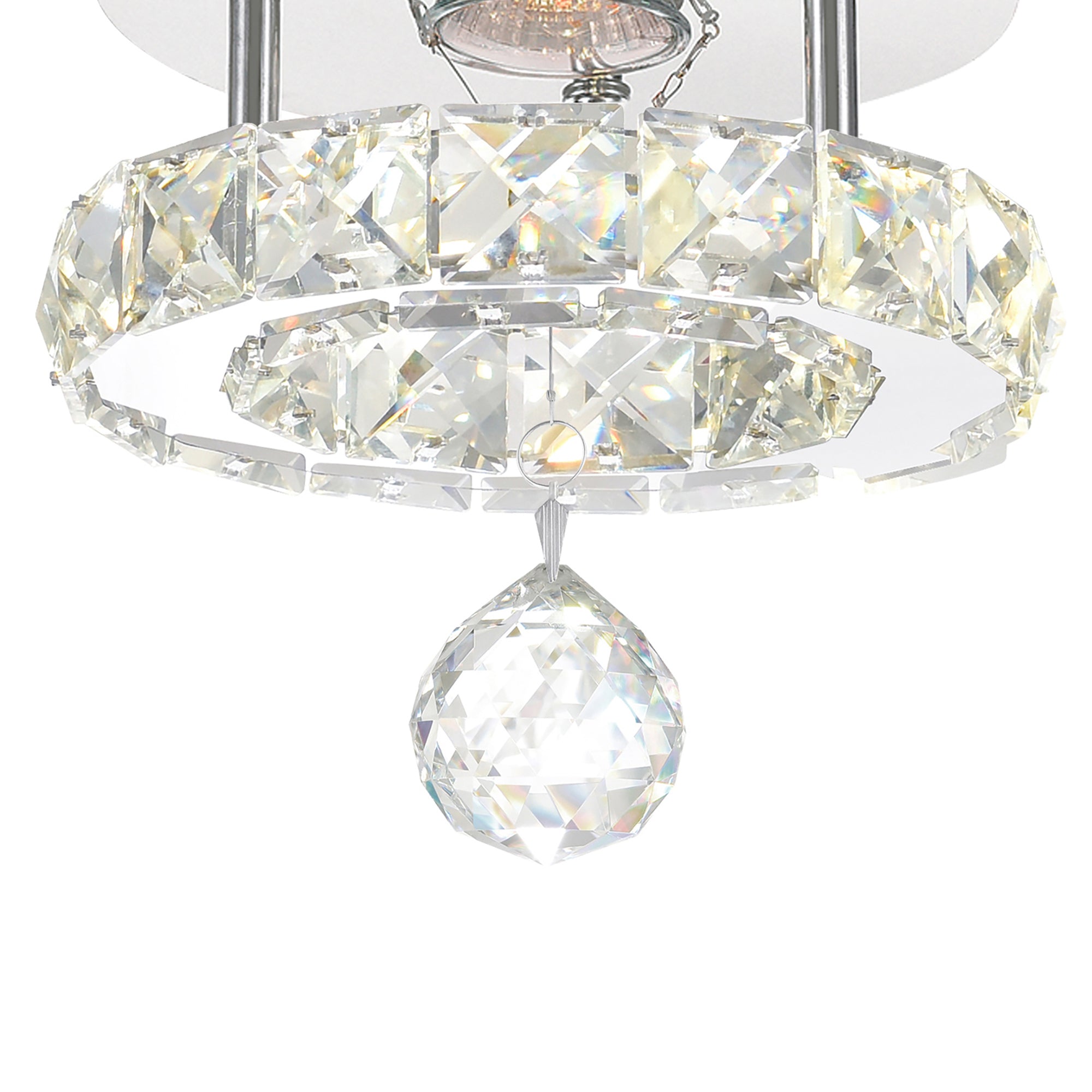 Ring Integrated LED Chrome Flush Mount - CWI Lighting