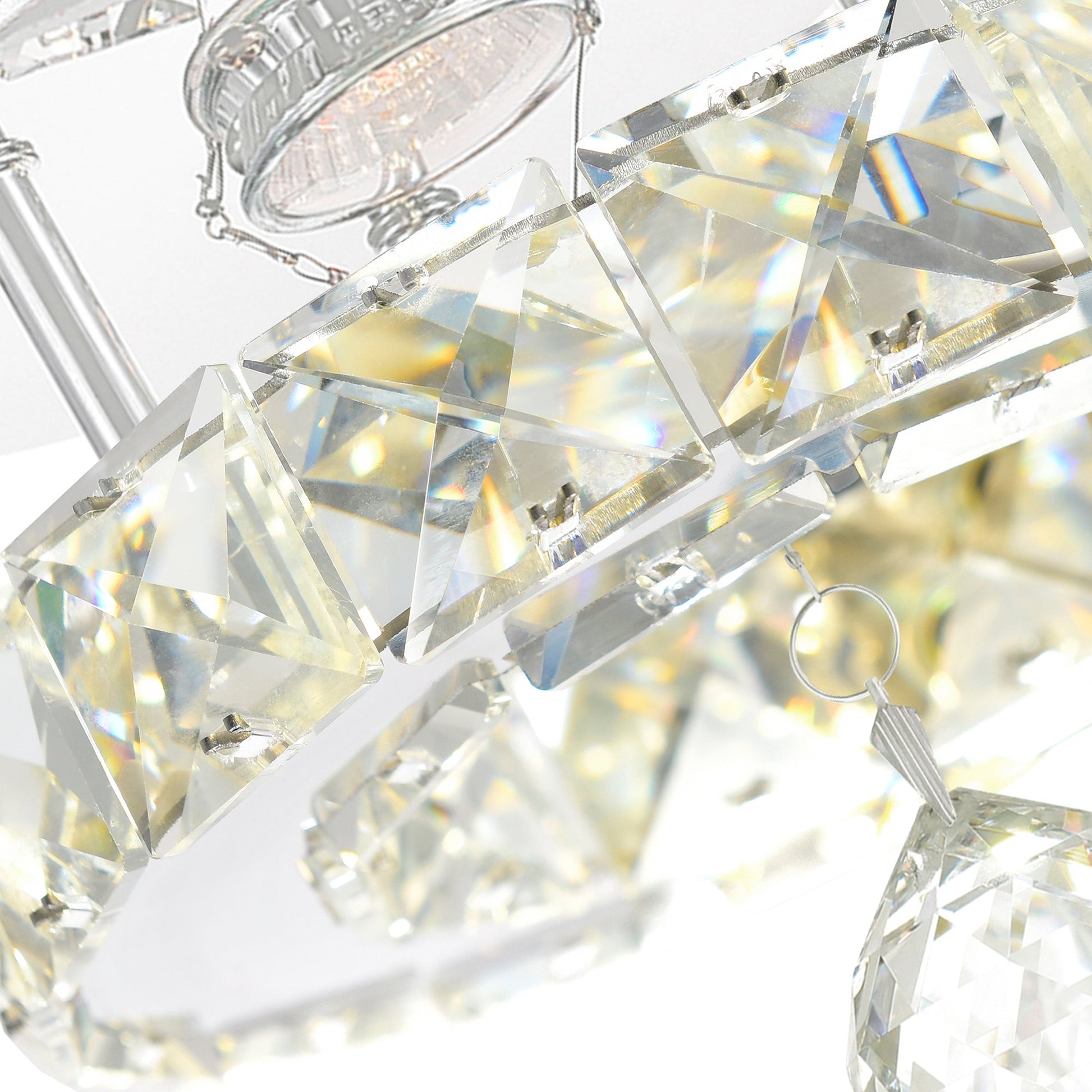 Ring Integrated LED Chrome Flush Mount - CWI Lighting