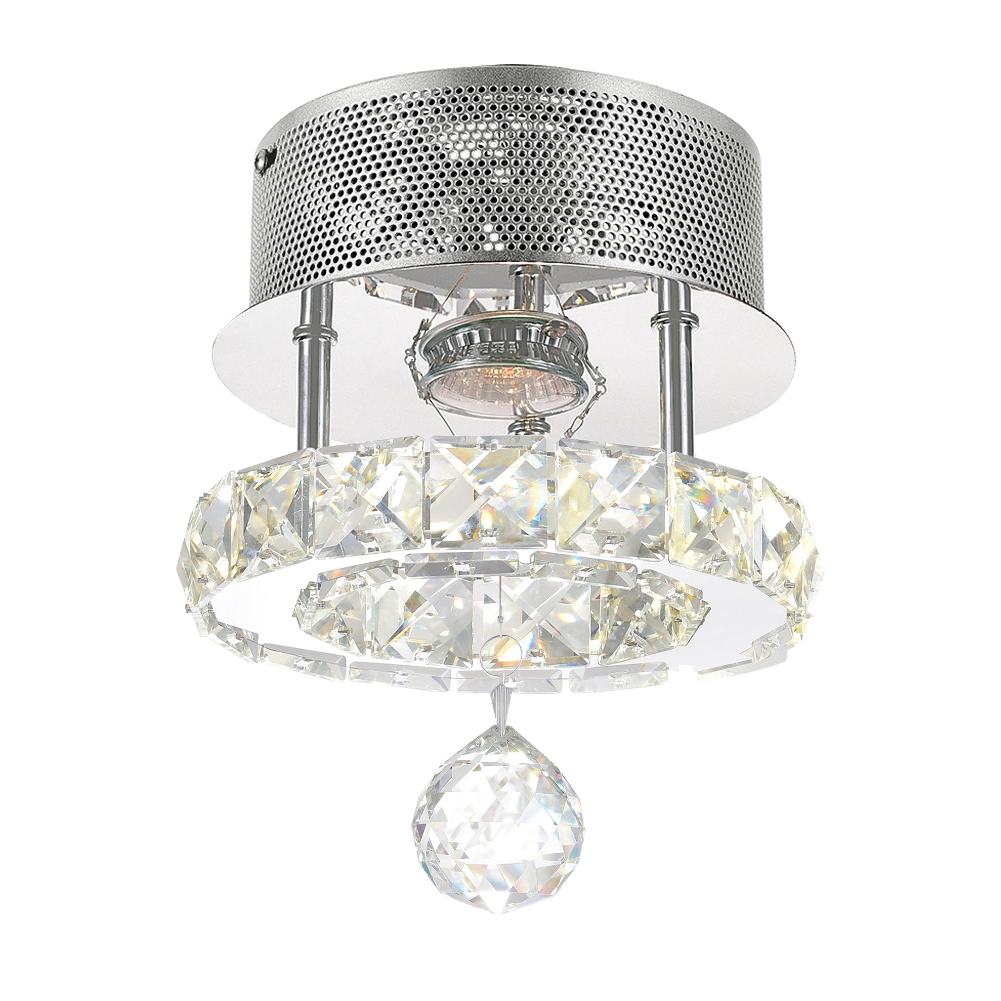Ring Integrated LED Chrome Flush Mount - CWI Lighting