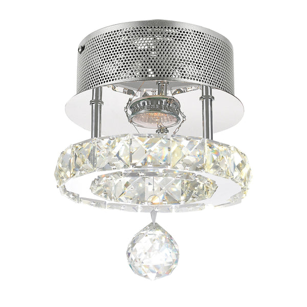 Ring Integrated LED Chrome Flush Mount - CWI Lighting