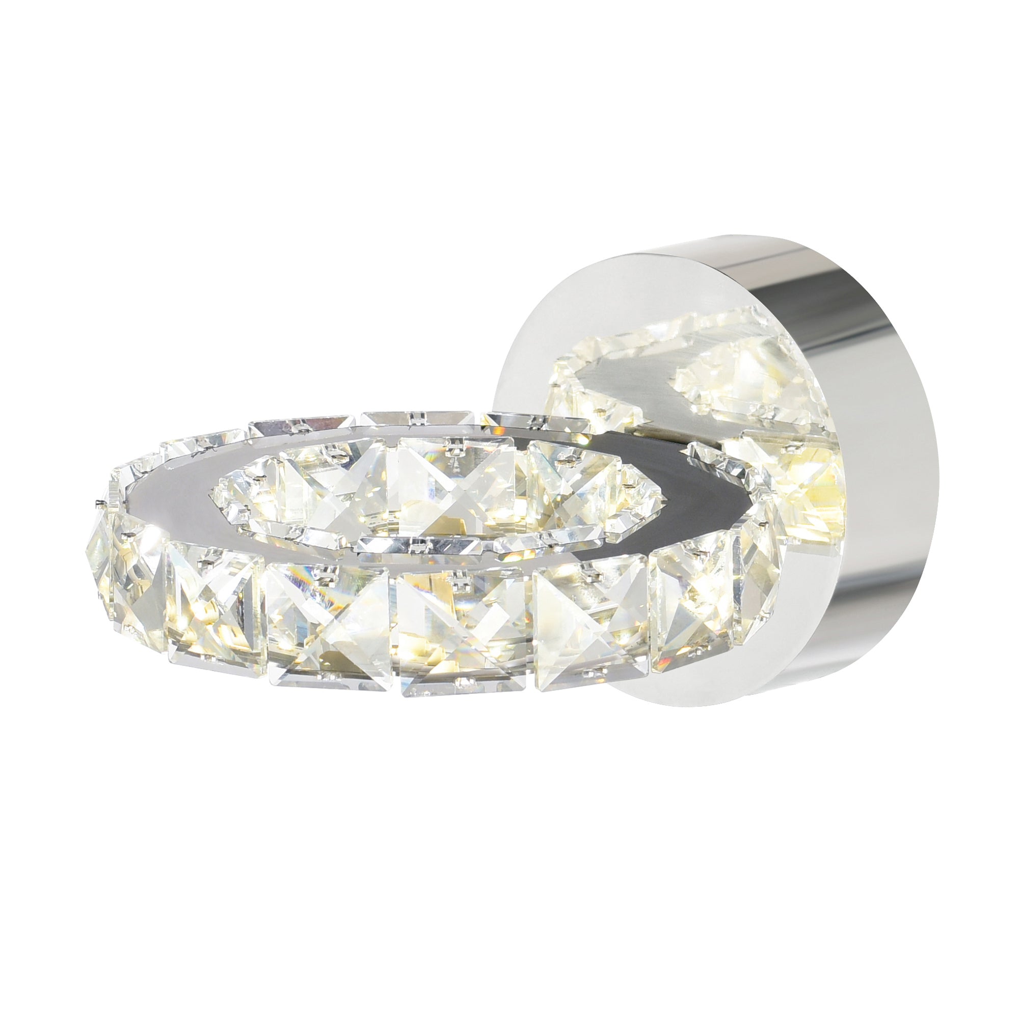 Ring Integrated LED Chrome Wall Sconce - CWI Lighting