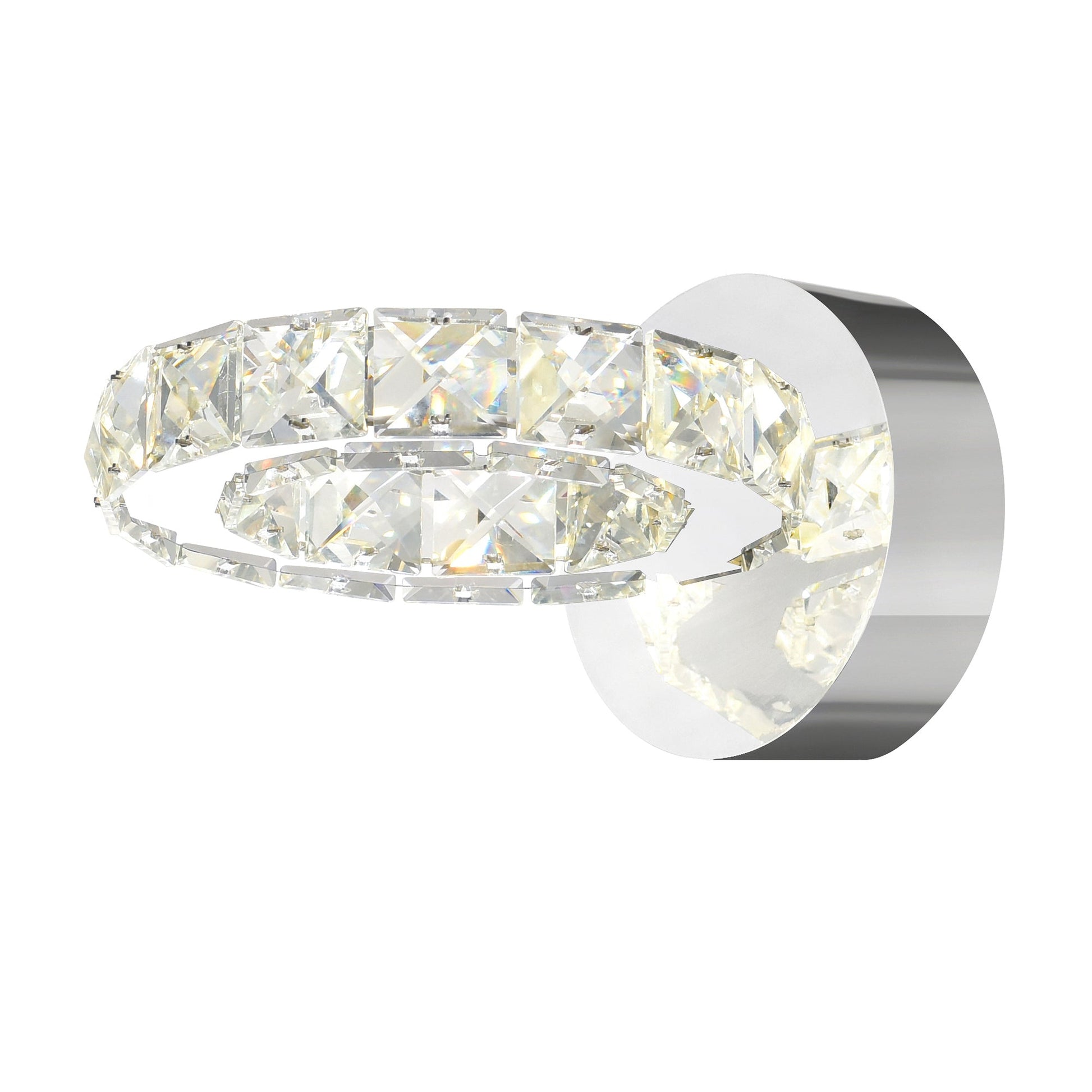 Ring Integrated LED Chrome Wall Sconce - CWI Lighting