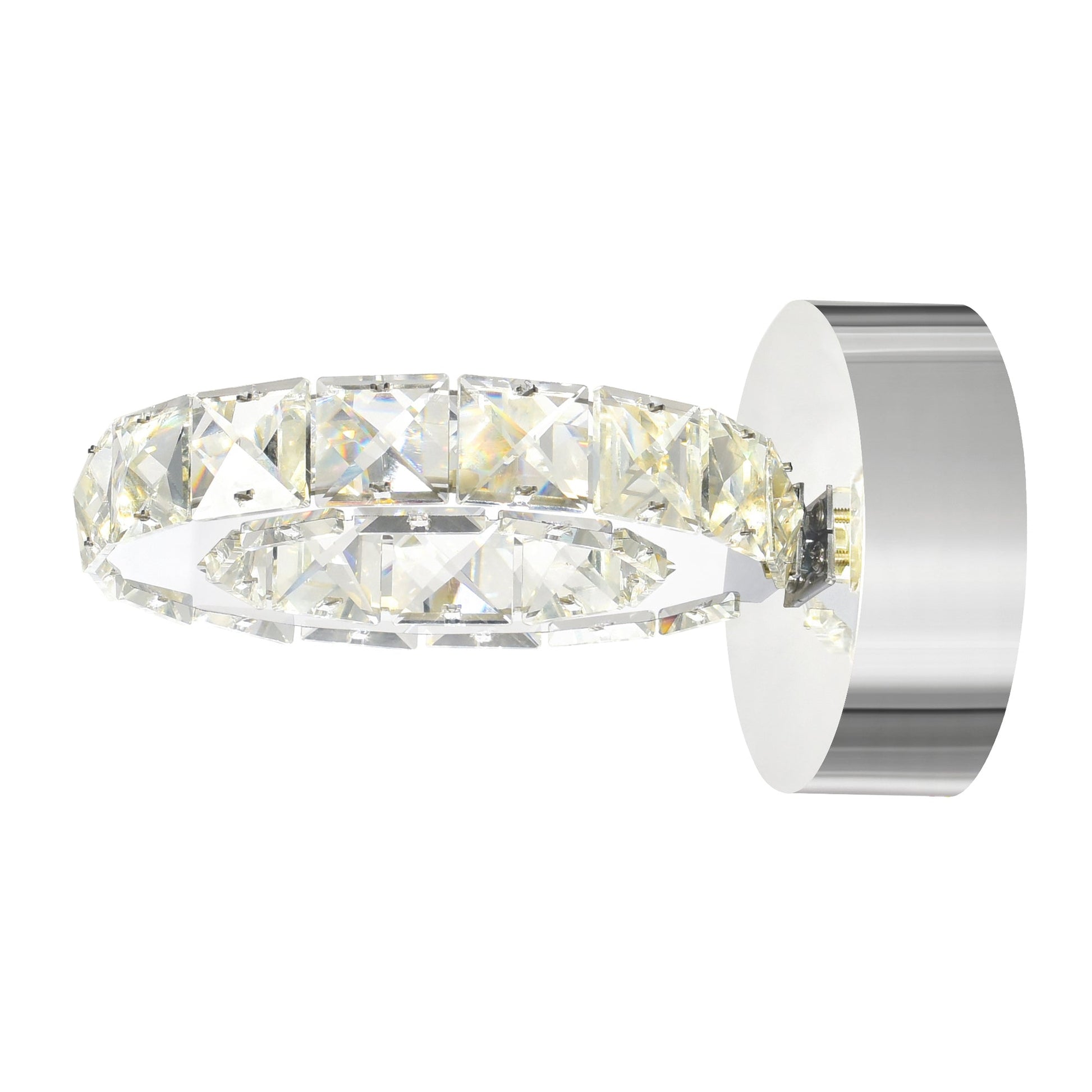 Ring Integrated LED Chrome Wall Sconce - CWI Lighting