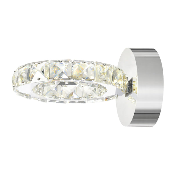 Ring Integrated LED Chrome Wall Sconce - CWI Lighting