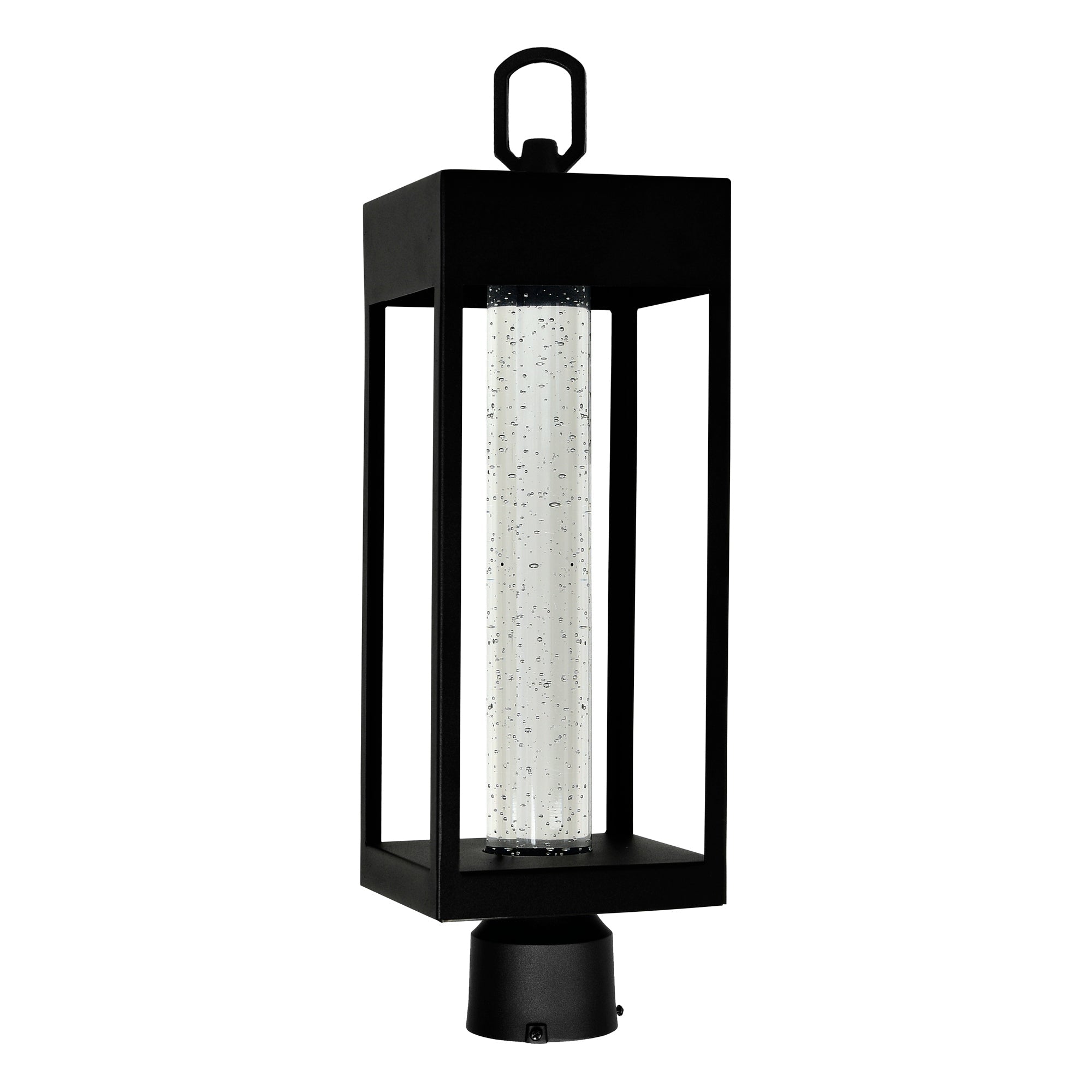Rochester Integrated LED Black Outdoor Lantern Head - CWI Lighting