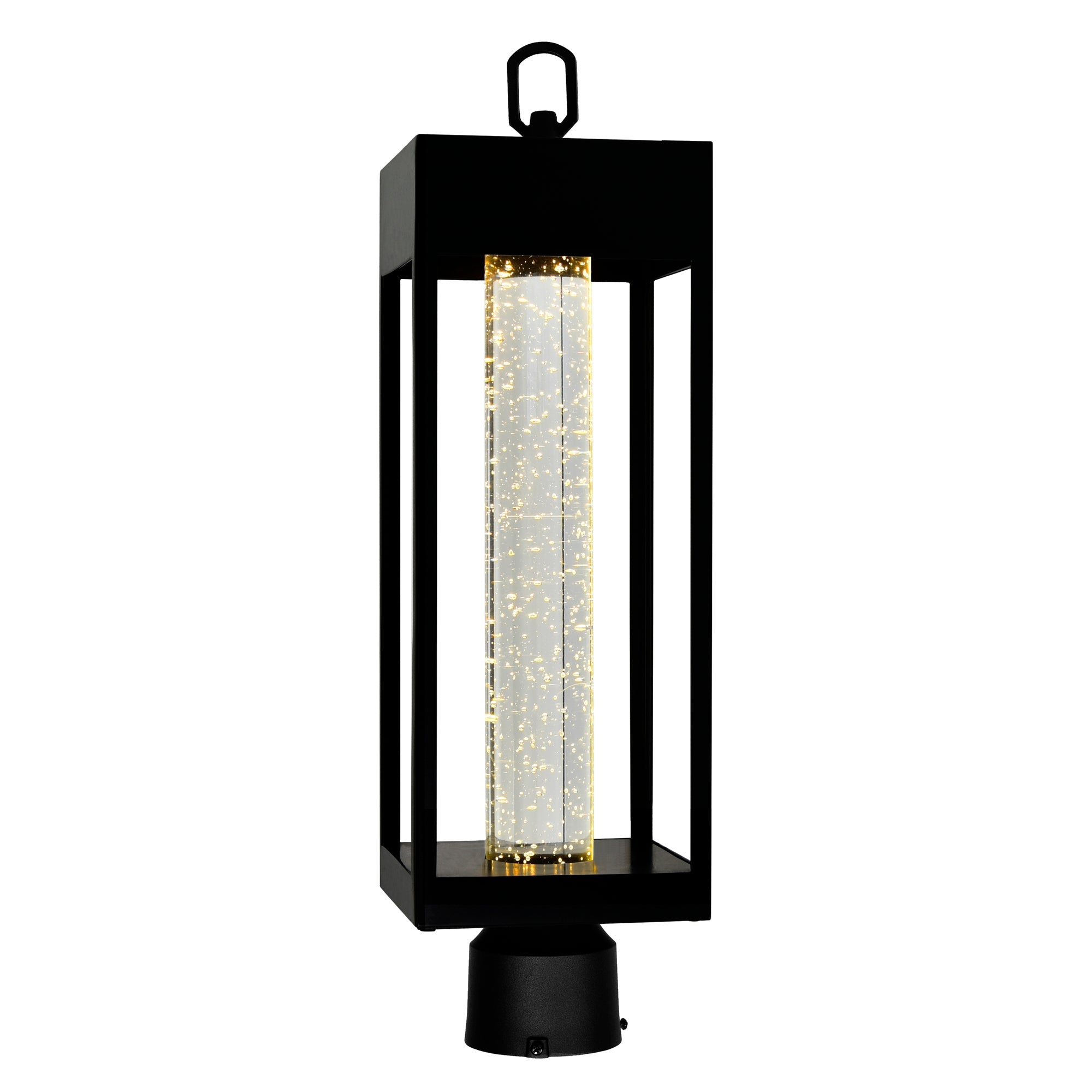 Rochester Integrated LED Black Outdoor Lantern Head - CWI Lighting