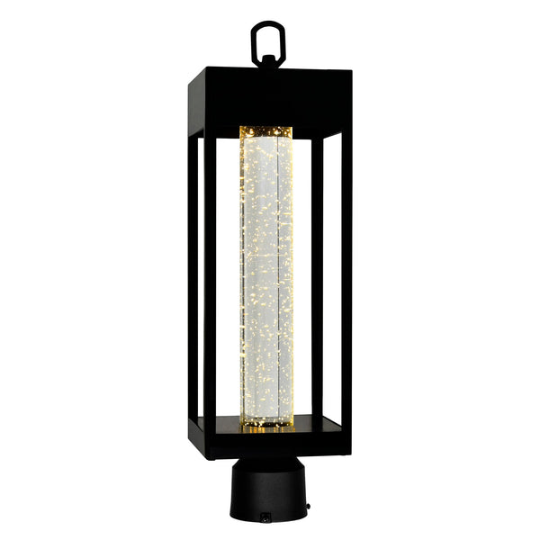 Rochester Integrated LED Black Outdoor Lantern Head - CWI Lighting