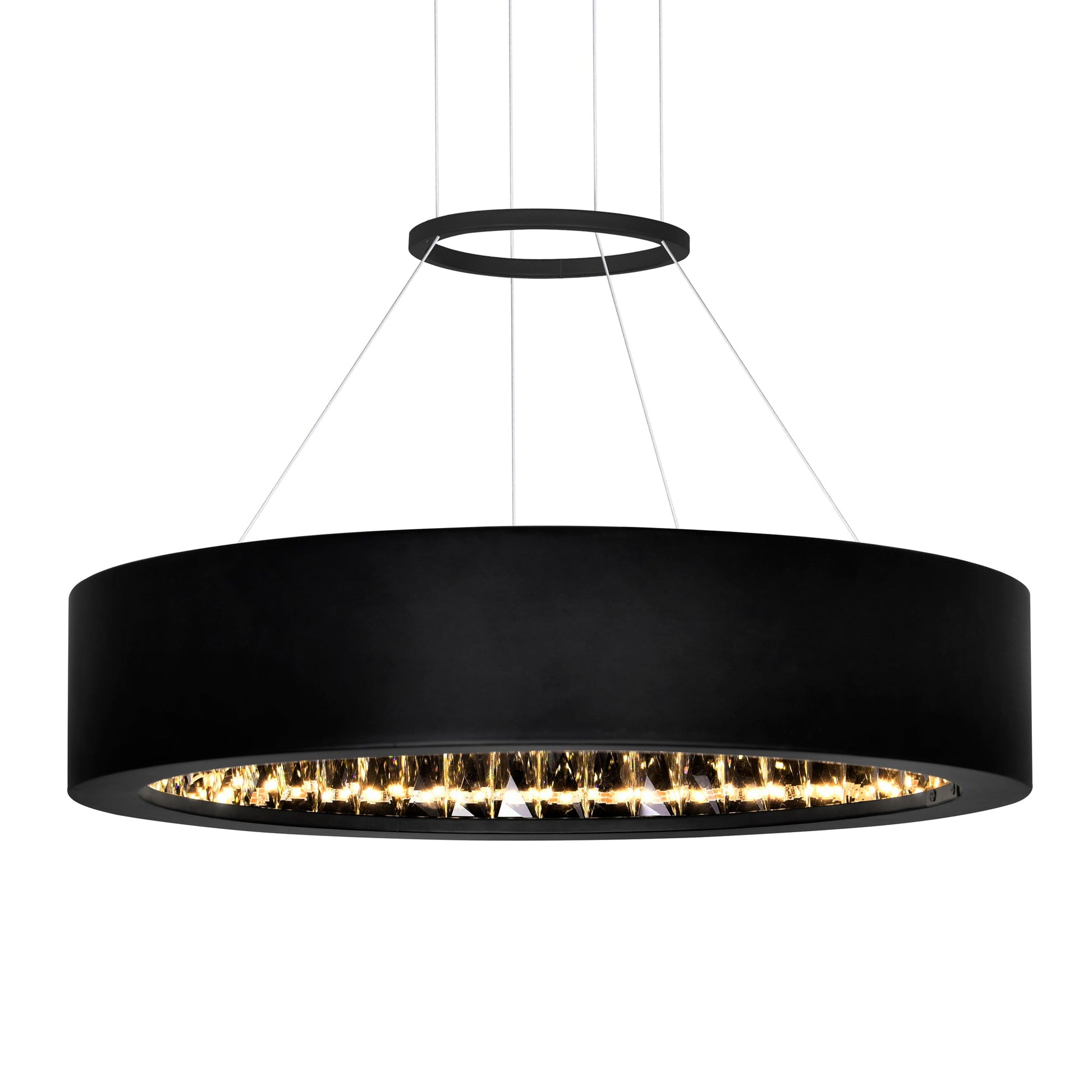 Rosalina LED Chandelier With Matte Black Finish - CWI Lighting