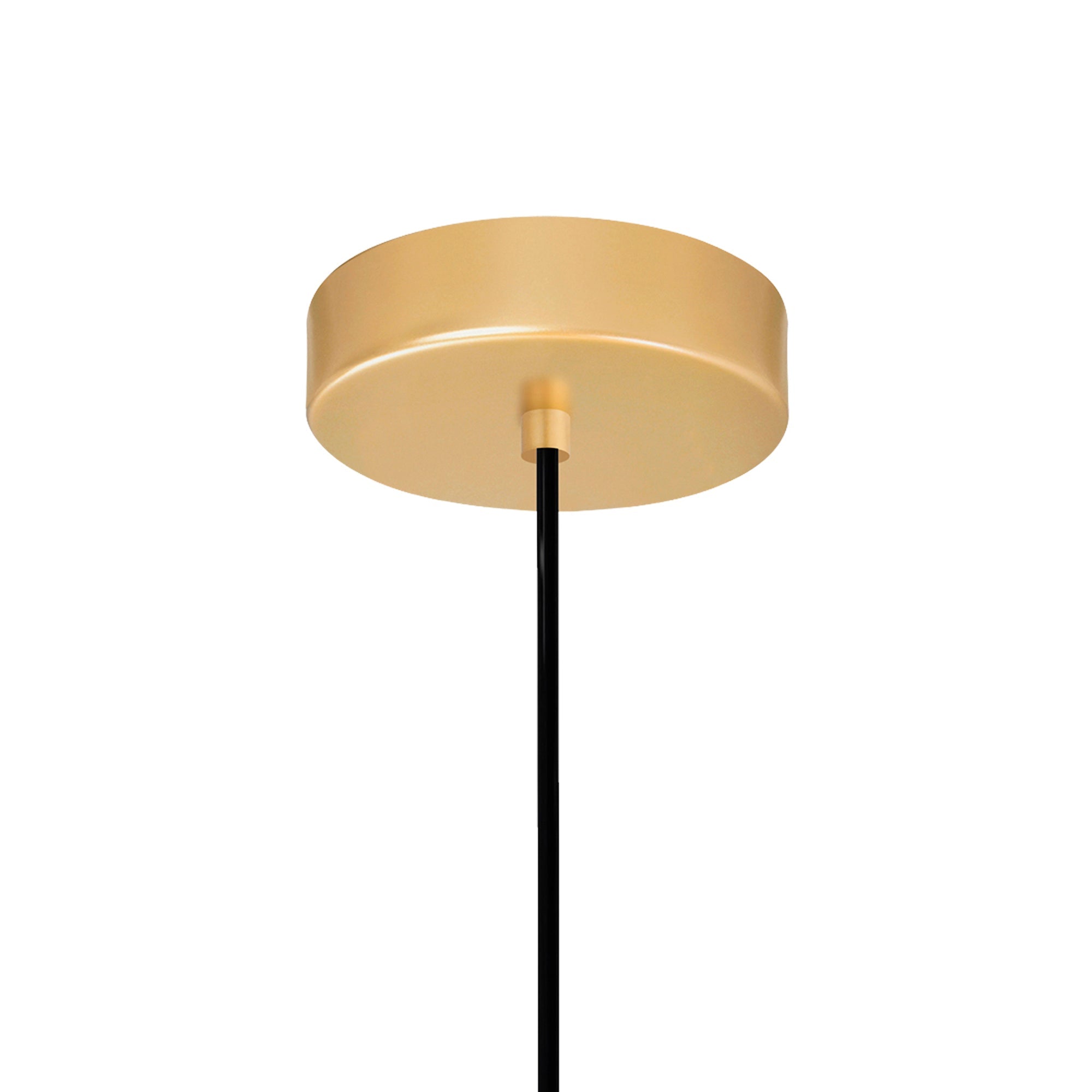 Saleen LED Mini Pendant With Sun Gold & Black Finish - CWI Lighting