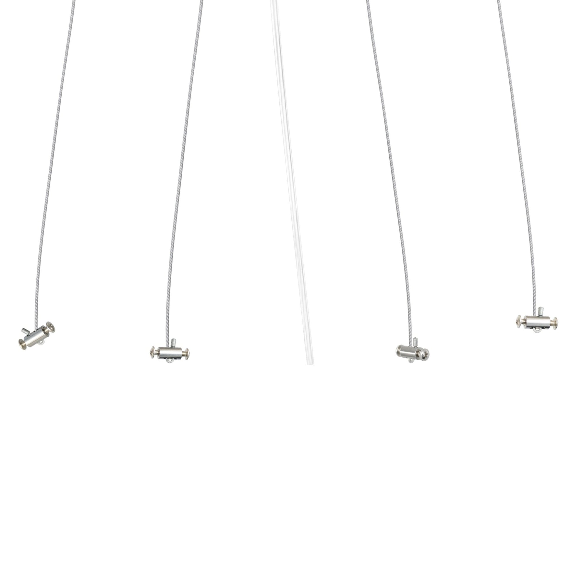 Satin Gold Round Suspension Kit - CWI Lighting