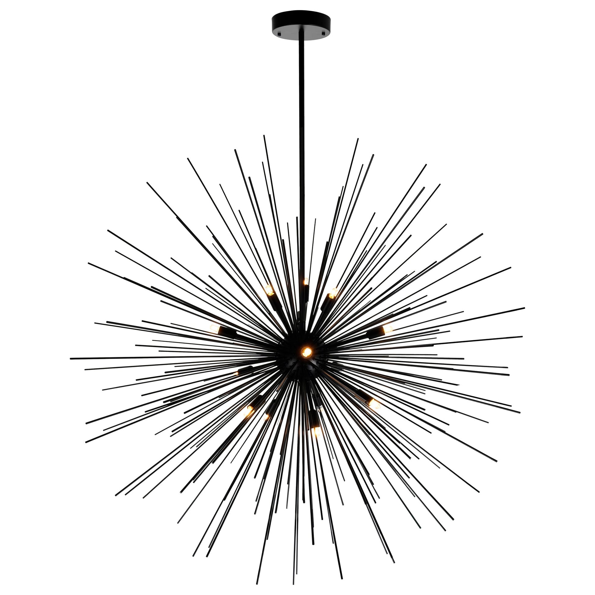 Savannah 14 Light 40in Black Chandelier - CWI Lighting