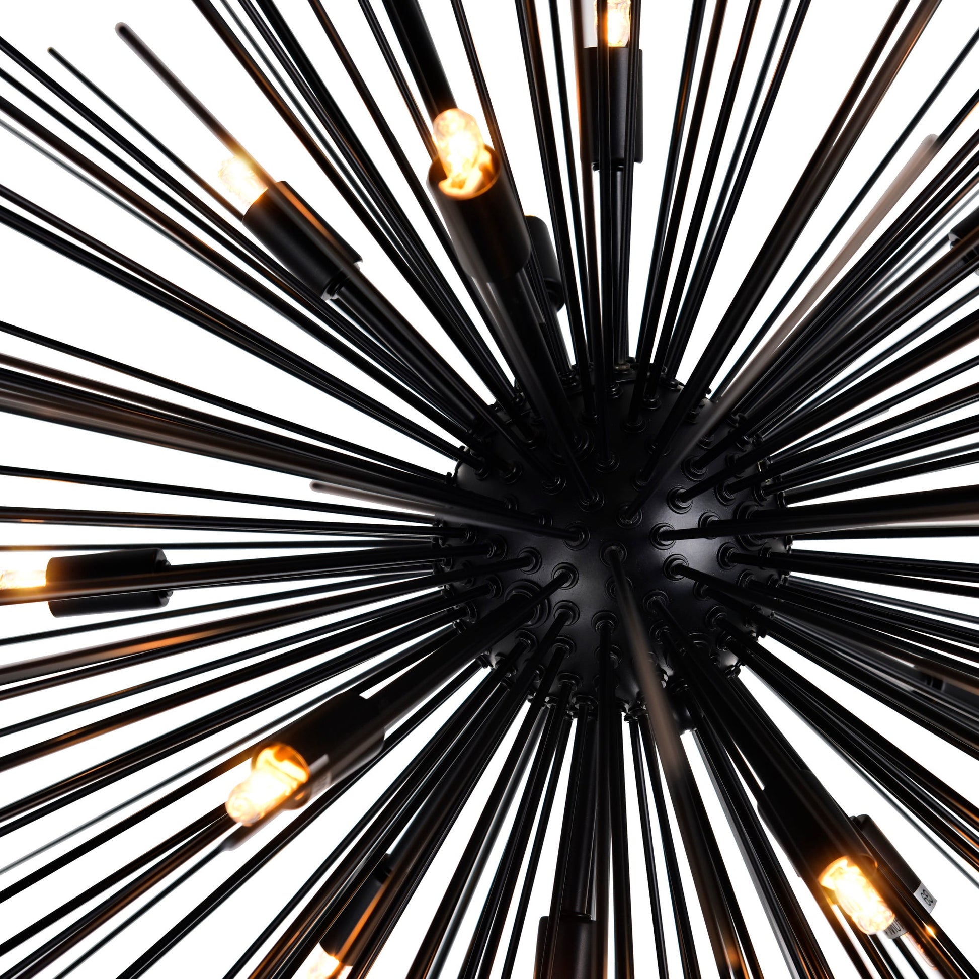 Savannah 14 Light 40in Black Chandelier - CWI Lighting