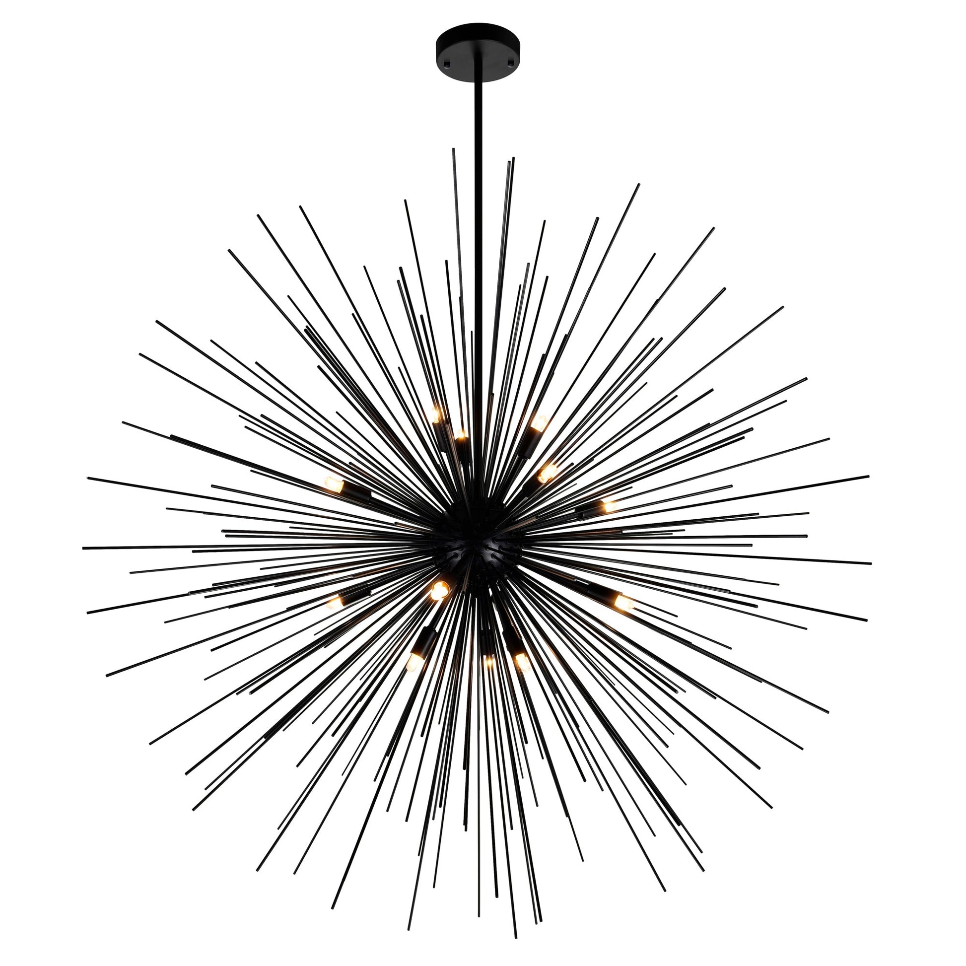 Savannah 14 Light 40in Black Chandelier - CWI Lighting