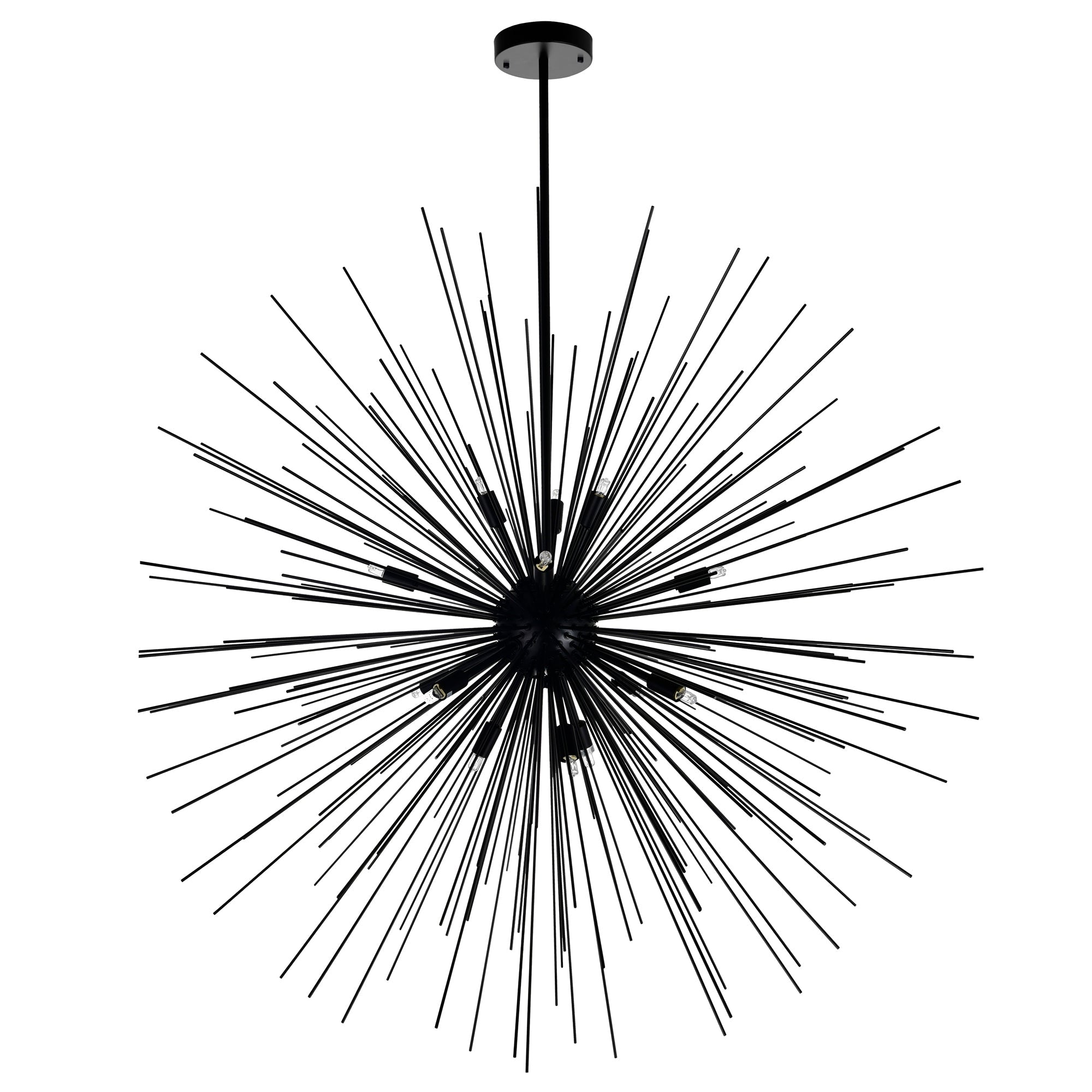 Savannah 14 Light 40in Black Chandelier - CWI Lighting