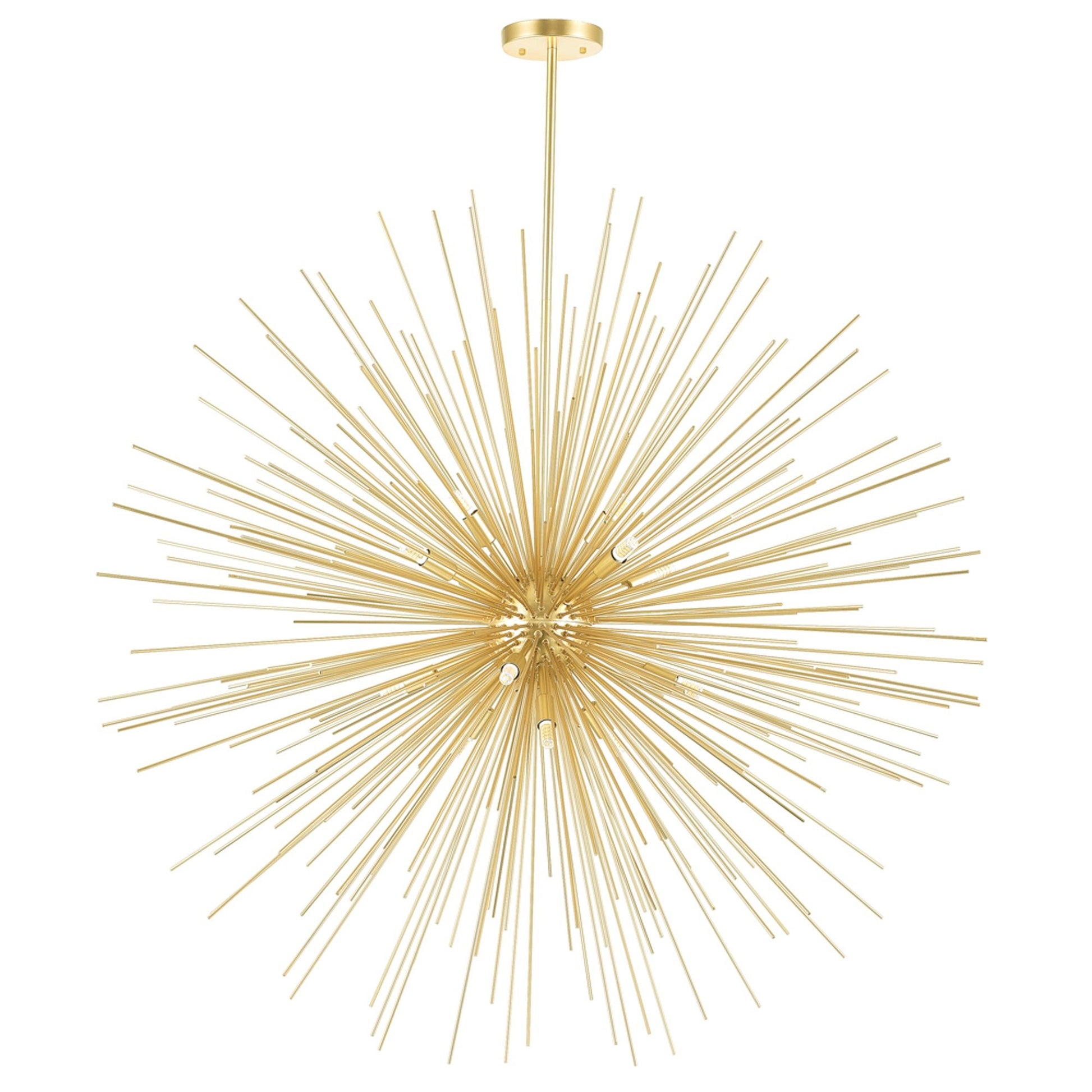 Savannah 14 Light 40in Gold Leaf Chandelier - CWI Lighting