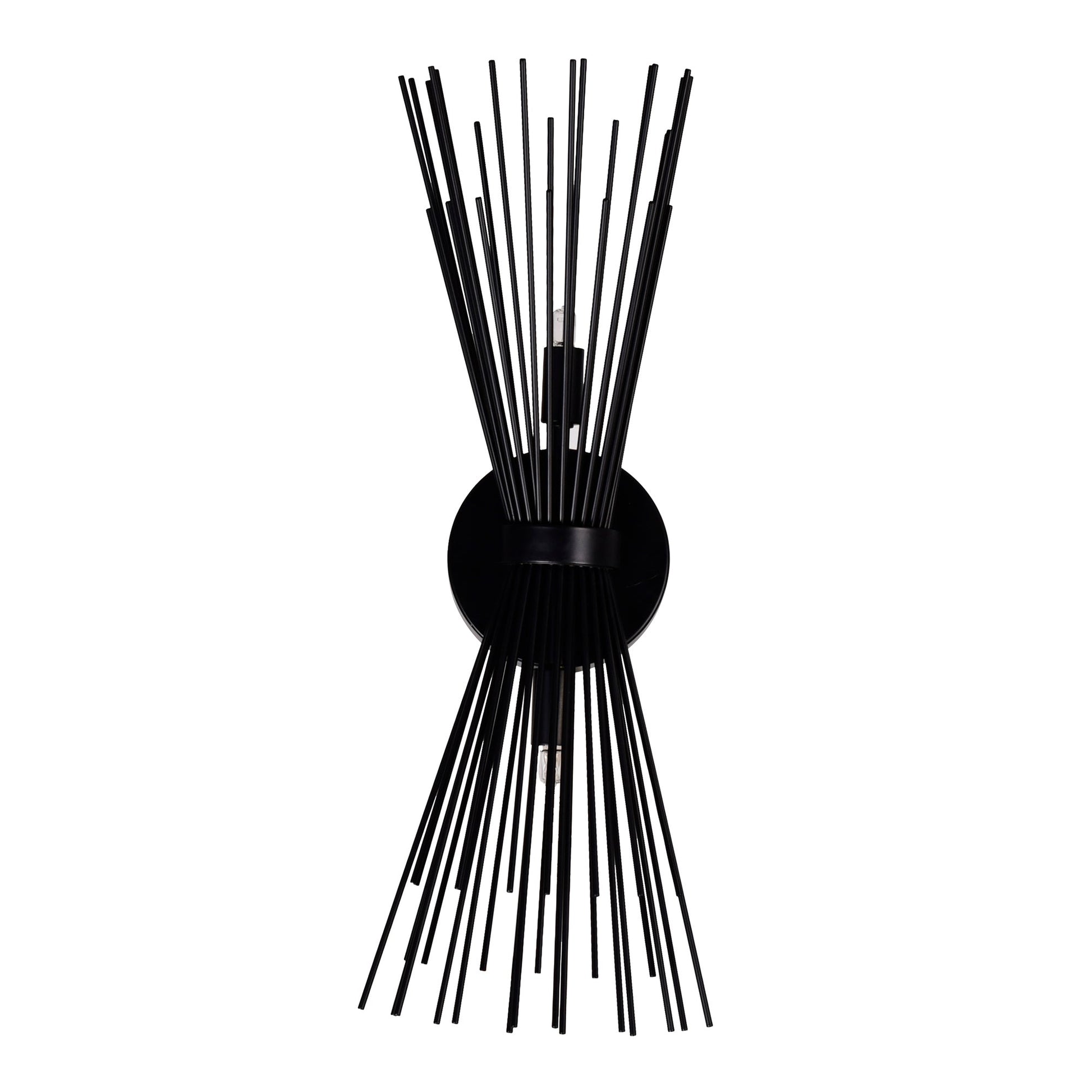 Savannah 2 Light 8in Black Wall Sconce - CWI Lighting