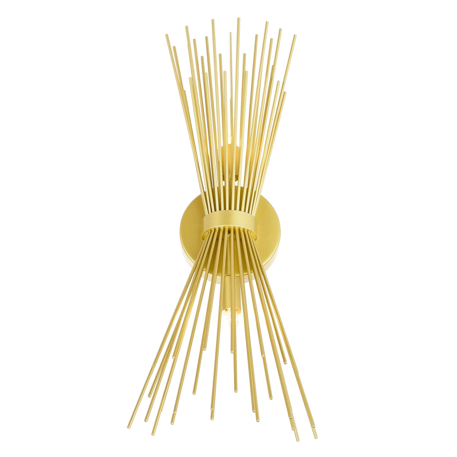 Savannah 2 Light 8in Gold Leaf Wall Sconce - CWI Lighting