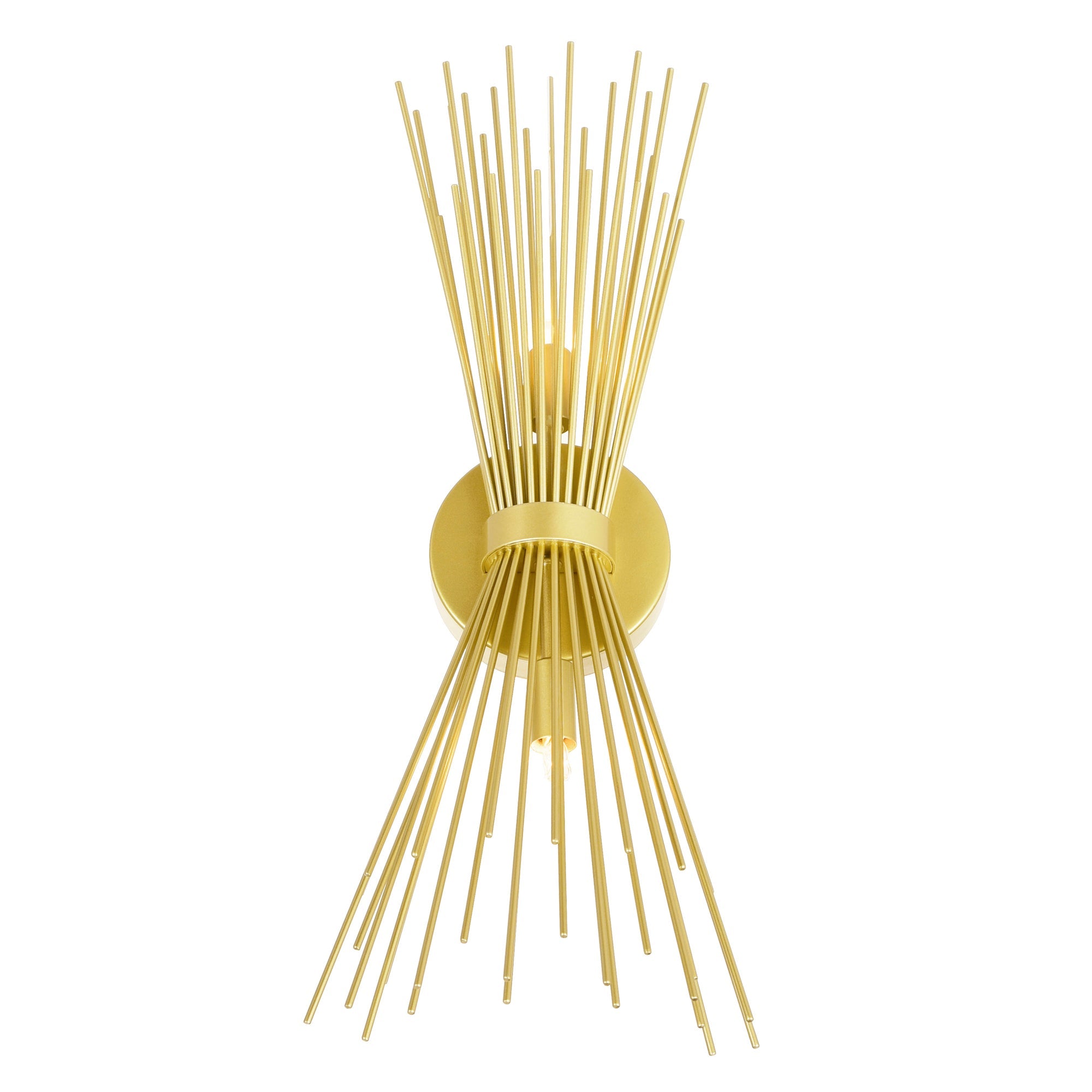 Savannah 2 Light 8in Gold Leaf Wall Sconce - CWI Lighting